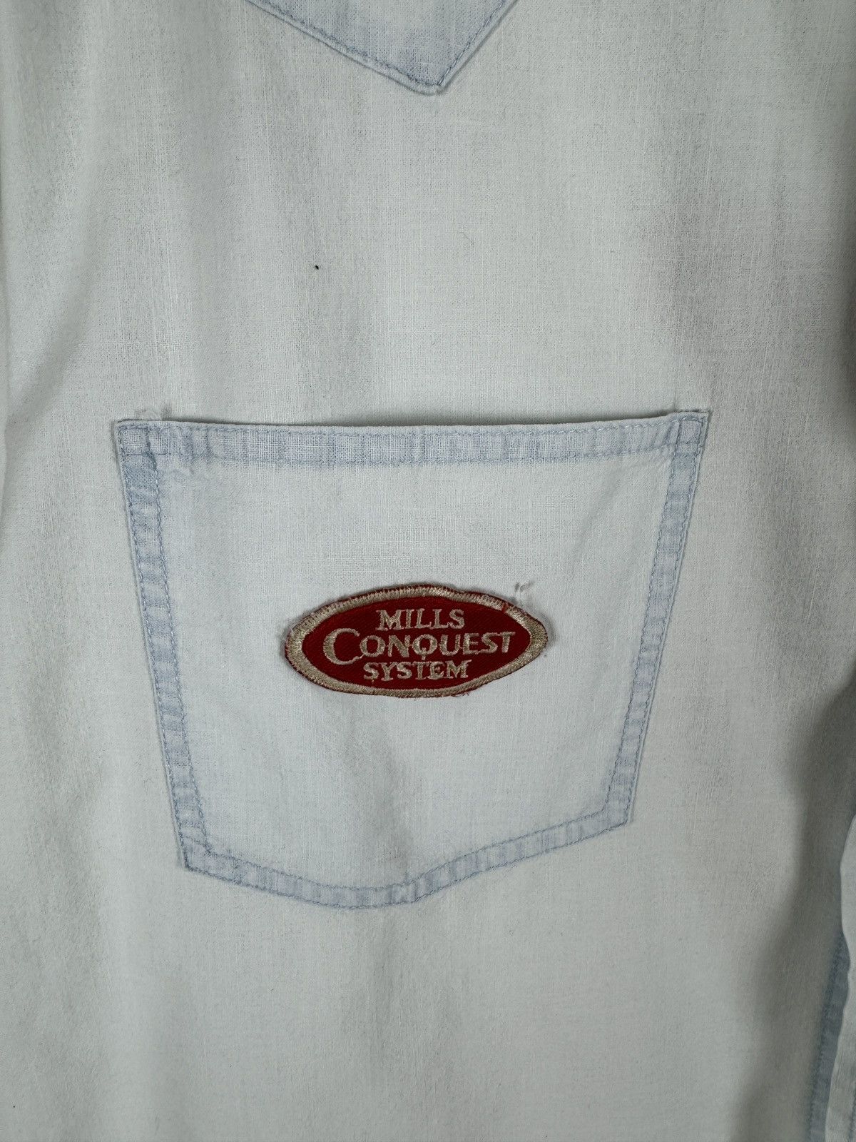 Chevignon × Vintage Chevignon vintage western light blue denim shirt size XL Size US XL / EU 56 / 4 - 8 Thumbnail
