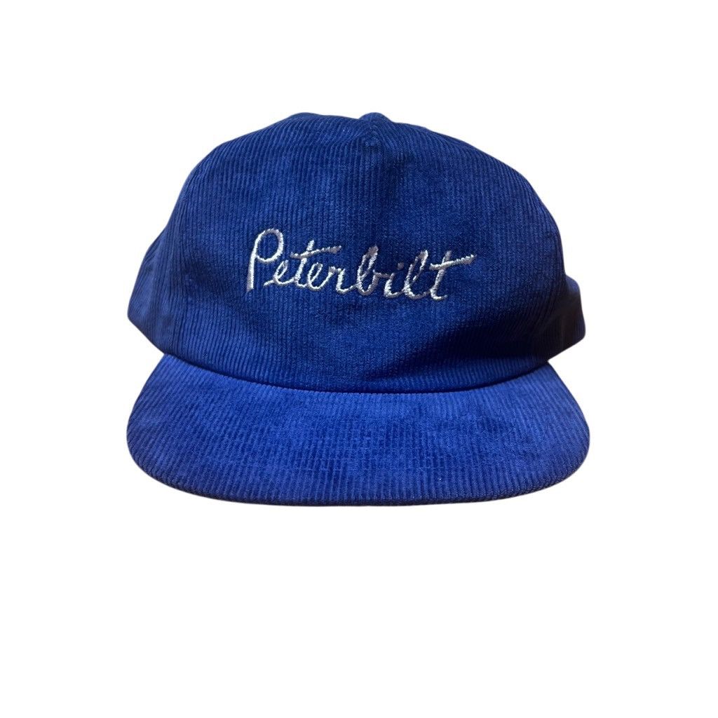 Vintage American Vintage Peterbilt Corduroy Zipback Trucker Hat Size ONE SIZE - 1 Thumbnail