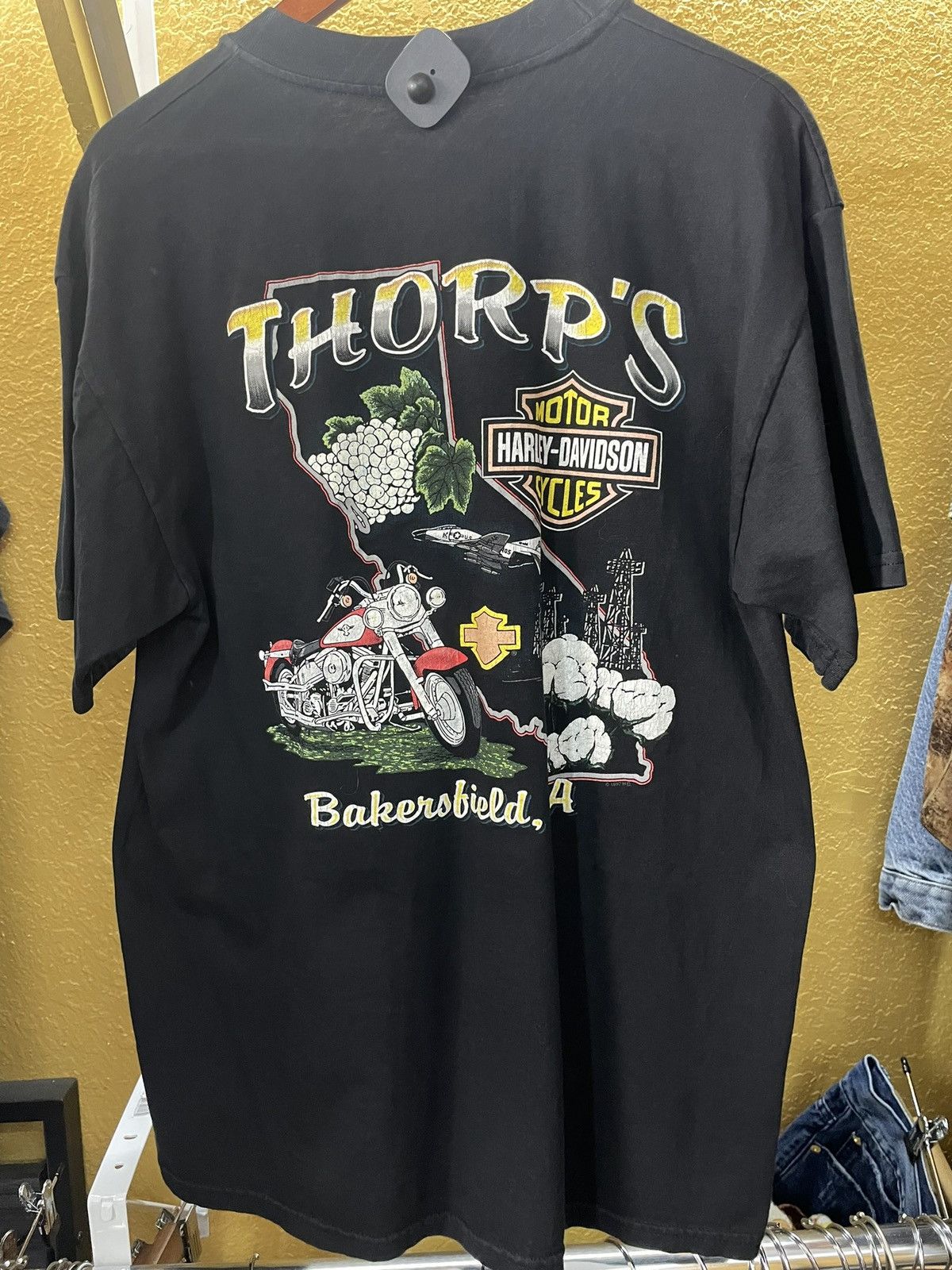 Harley Davidson × Vintage Vintage Thorps Harley Davidson Shirt Bakersfield California Size US L / EU 52-54 / 3 - 1 Thumbnail