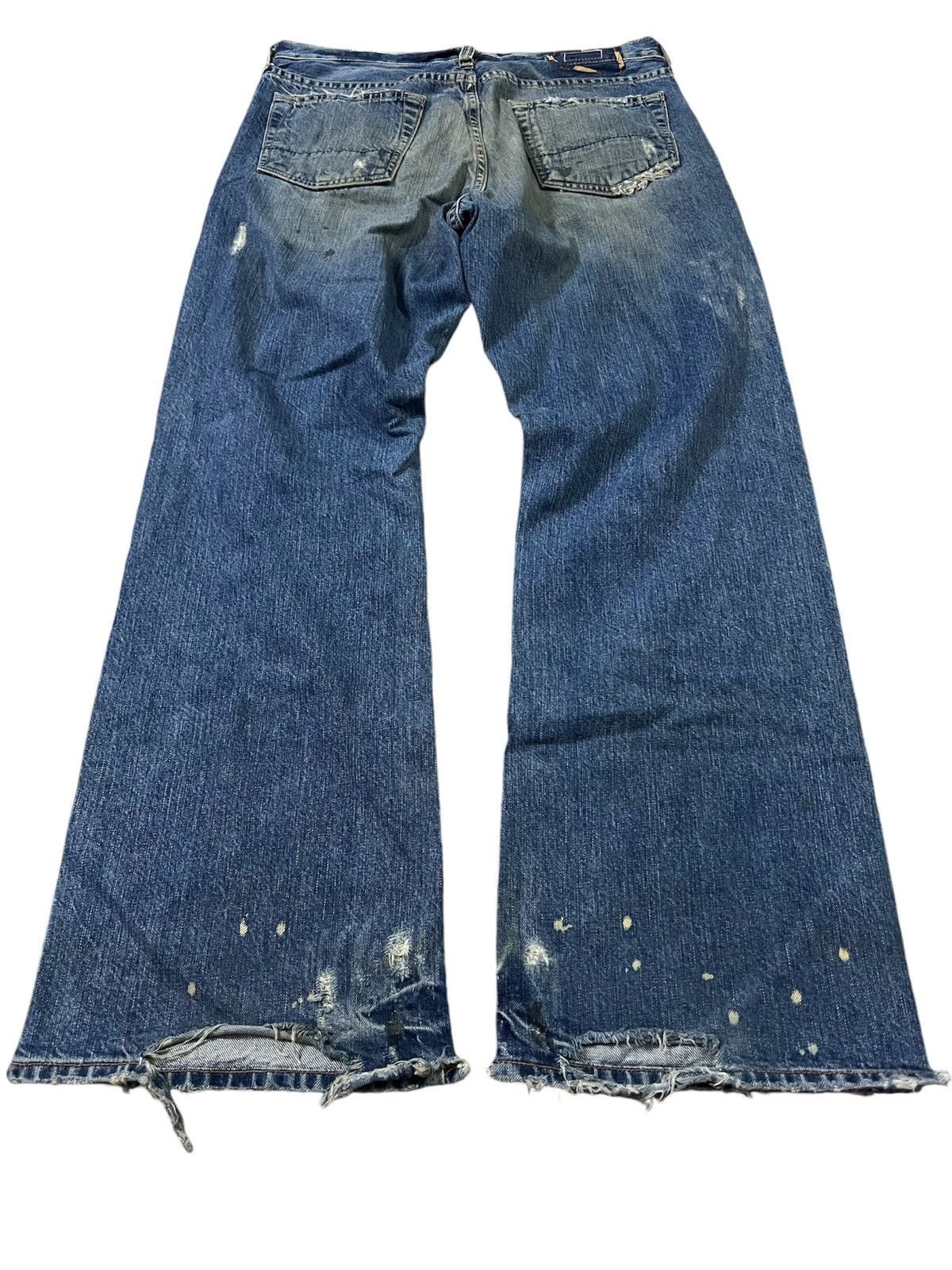Abercrombie & Fitch 💥FLARE💥VTG ABERCROMBIE & FITCH FLARE RIPPED JEANS VERY RARE Size US 32 / EU 48 - 2 Thumbnail