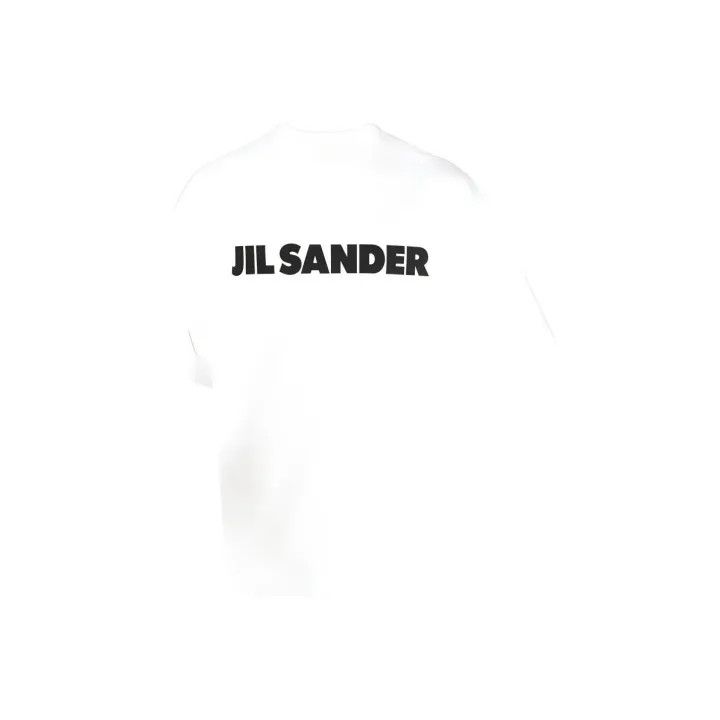 JILSANDER Tシャツ メンズ Logo short-sleeved cotton582989 Logo short-sleeved cotton T-shirt in white - Jil Sander