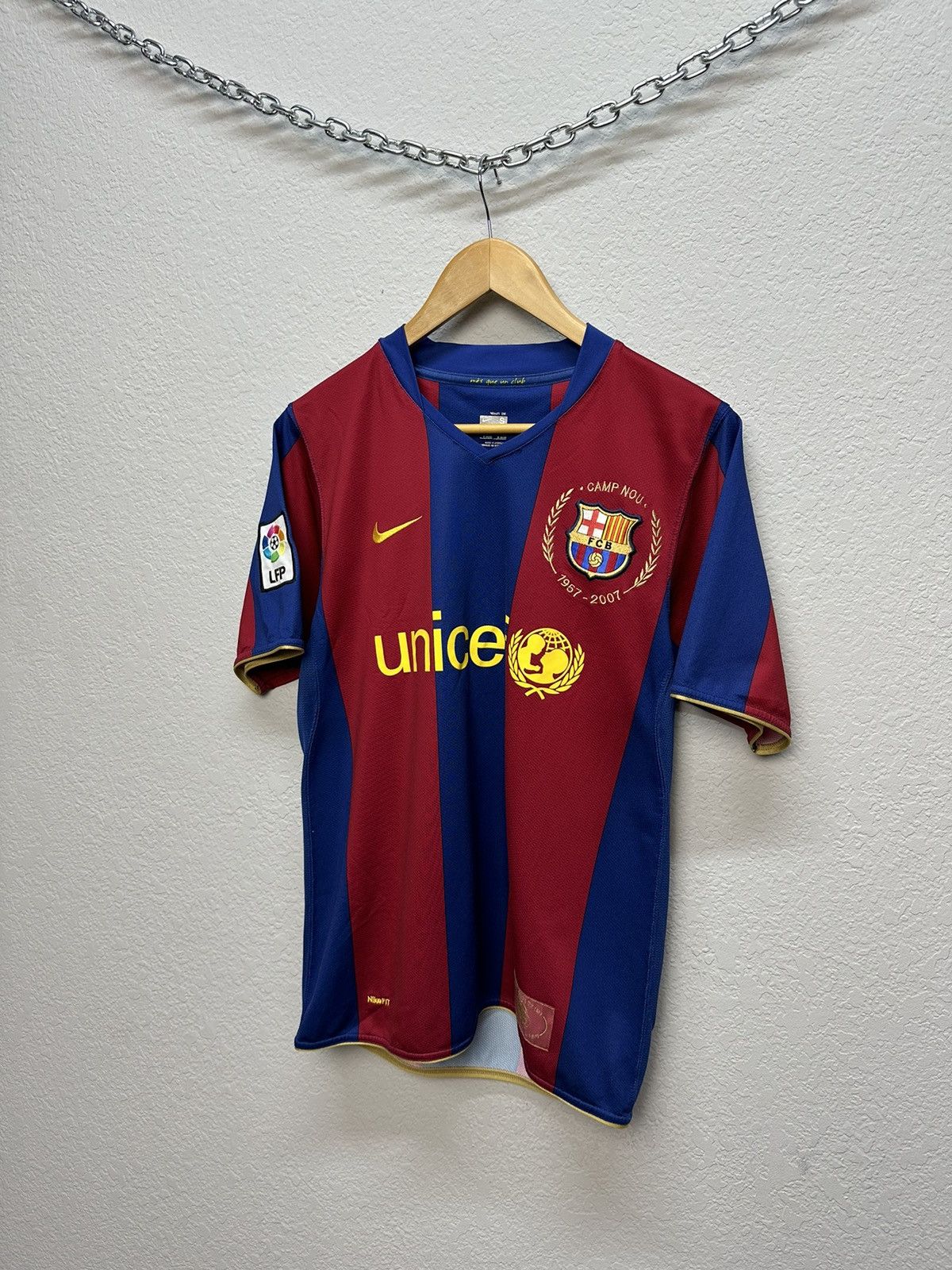 Vintage Vintage Nike Barcelona 2007 2008 Football Soccer Jersey Size US S / EU 44-46 / 1 - 3 Thumbnail