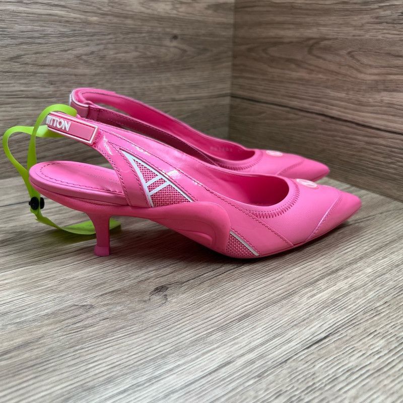 Louis Vuitton Louis Vuitton Archlight Pink High Heels -2505 Size US 7 / IT 37 - 4 Thumbnail