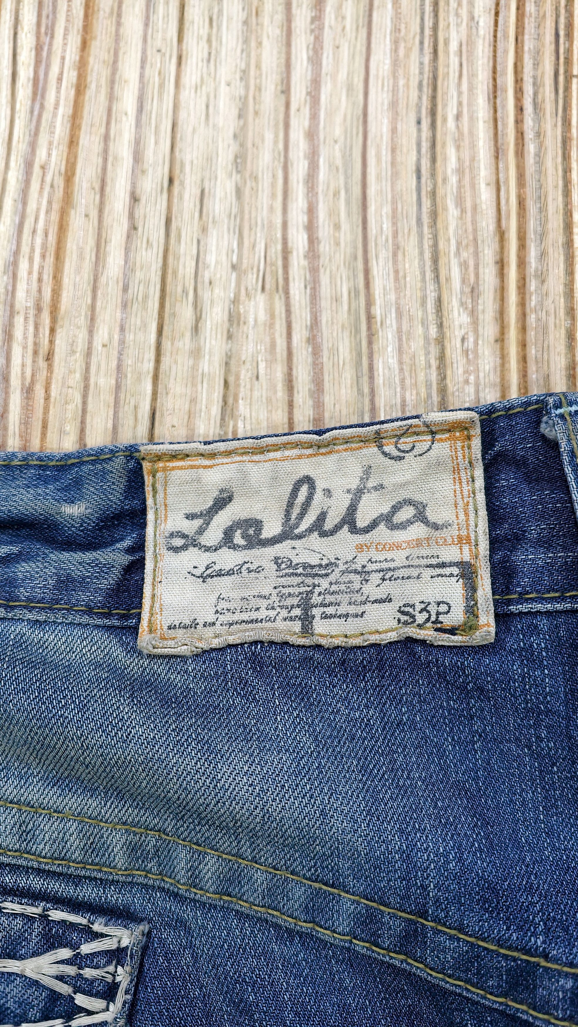 Japanese Brand vintage lolita flare denim jeans Size US 33 - 9 Thumbnail
