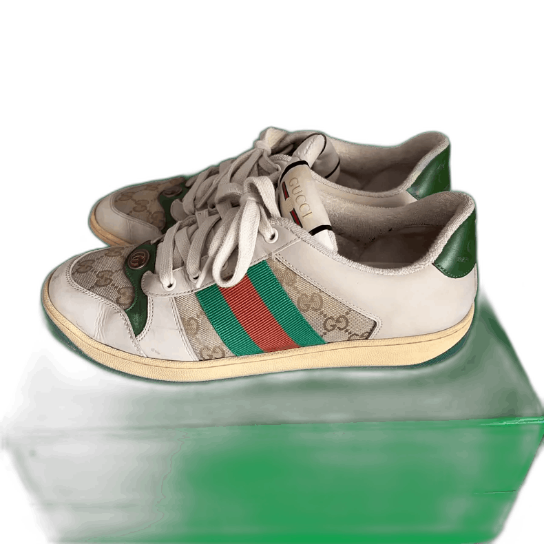 Gucci GUCCI Screener Leather Sneakers for Men-2506 Size US 9 / EU 42 - 1 Thumbnail