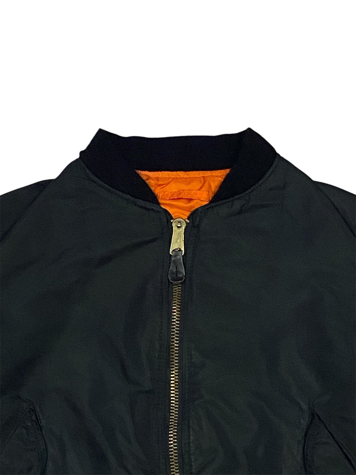 Alpha Industries Vintage 80s Alpha Industries MA-1 Flyers Jacket Size US L / EU 52-54 / 3 - 3 Thumbnail
