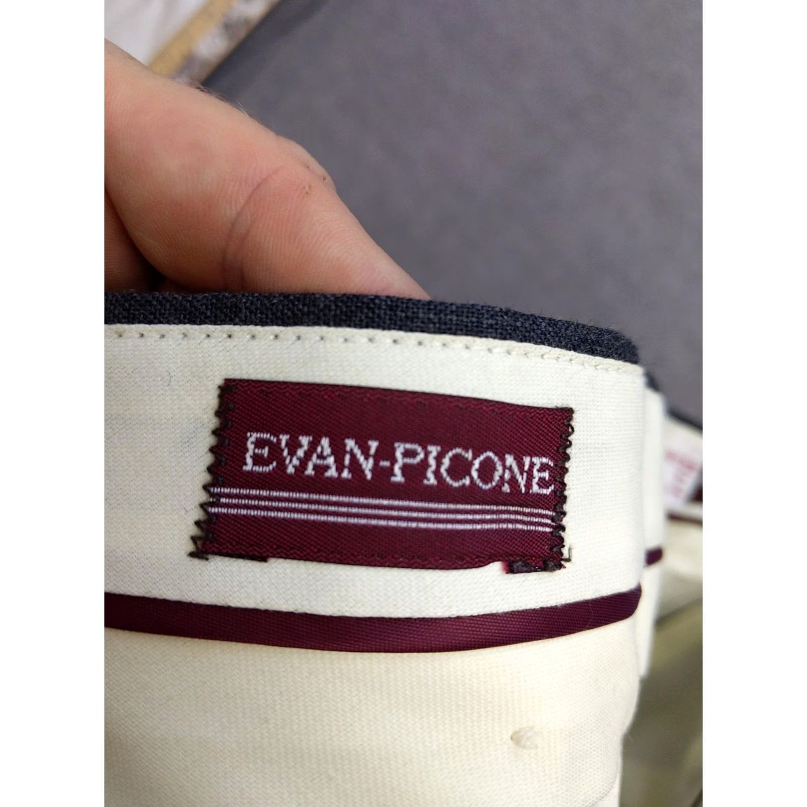 Evan Picone VINTAGE Evan-Picone Pants Mens 40 Gray 100% Worsted Wool Pleated Dress Unhemmed New Size US 40 / EU 56 - 6 Thumbnail