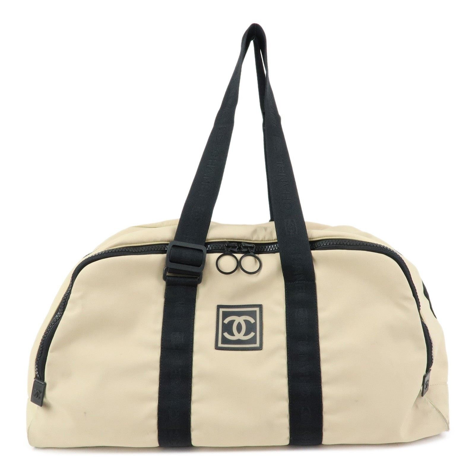 Chanel Chanel Sports Nylon Boston Duffle Bag Beige Size ONE SIZE - 1 Thumbnail