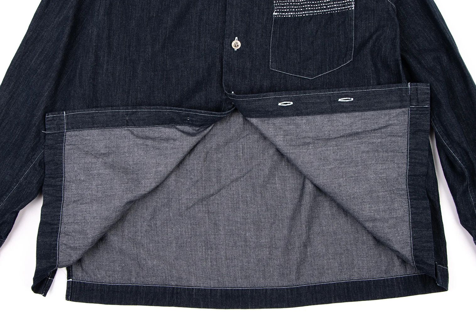 Issey Miyake Cotton Stitch Denim Shirt in Indigo Size US S / EU 44-46 / 1 - 11 Thumbnail
