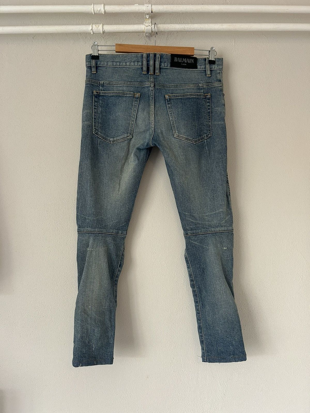 Balmain Slim Biker Jeans Size US 31 - 8 Thumbnail
