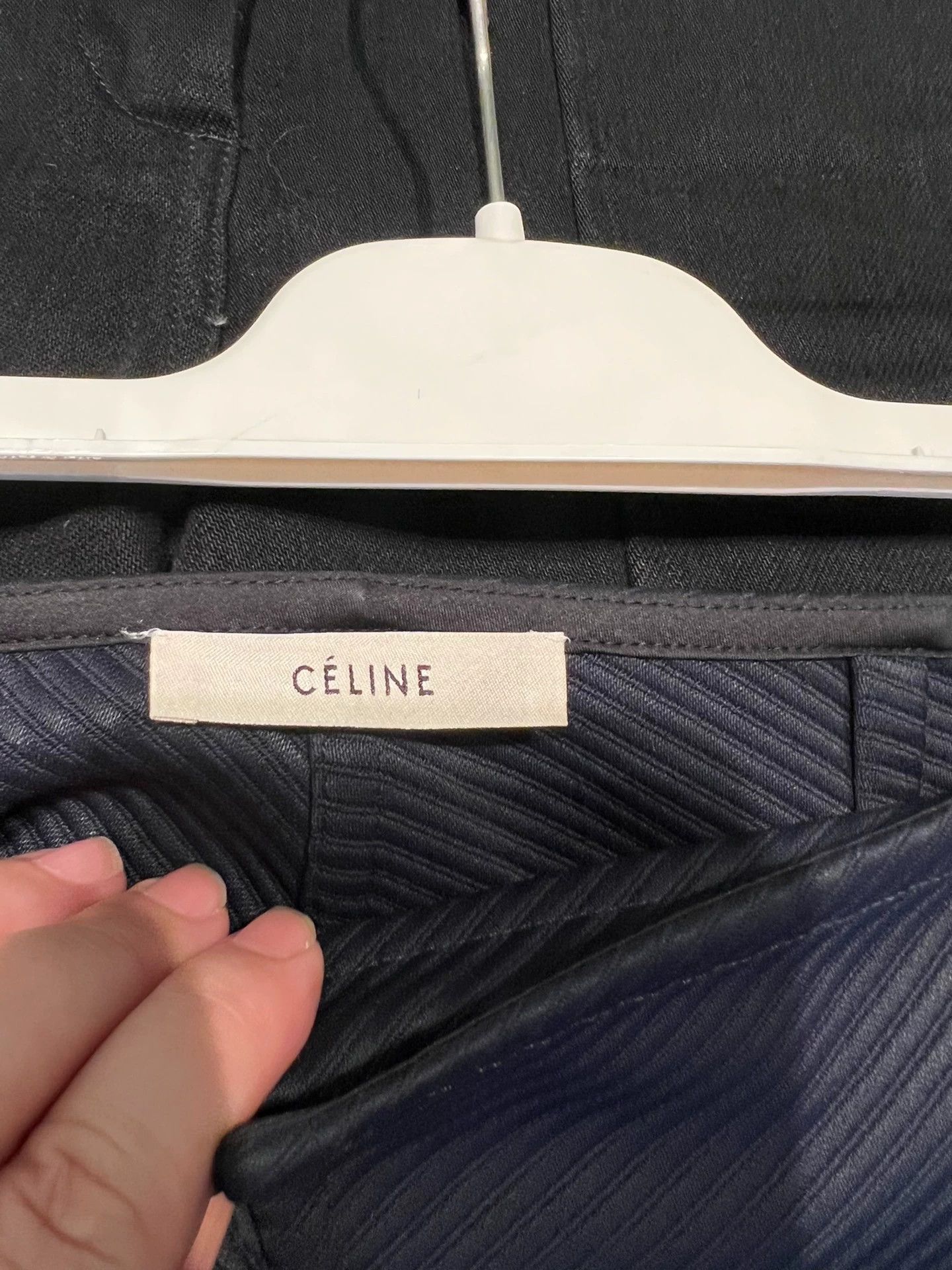 Celine Celine Luxury Twill Texture Skirt 34 (New, HK) Size 24" / US 00 / IT 34 - 6 Thumbnail