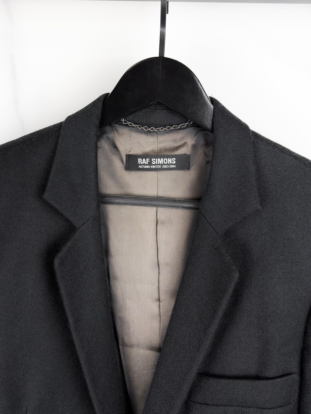 Raf Simons AW03 Raf Simons Closer Wool Blazer Jacket Black Size US S / EU 44-46 / 1 - 3 Thumbnail