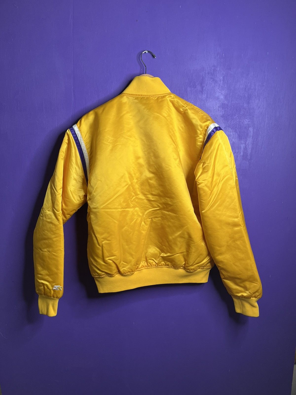 NBA × Starter × Vintage Vintage 80s Starter Darwin Los Angeles lakers satin jacket Size US L / EU 52-54 / 3 - 2 Thumbnail