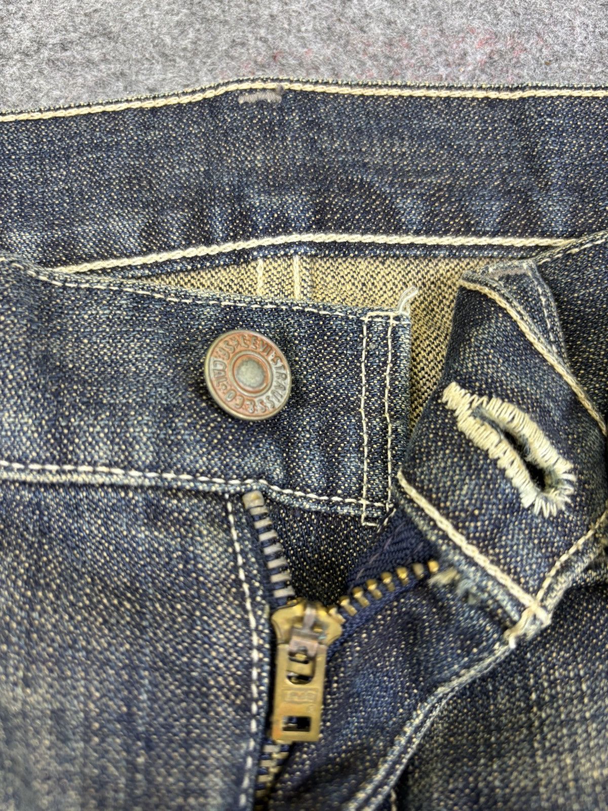 Levi's 💥Rusty Indigo Fades💥Flare Levis 517 Minimalist Denim F969 Size US 31 - 6 Thumbnail