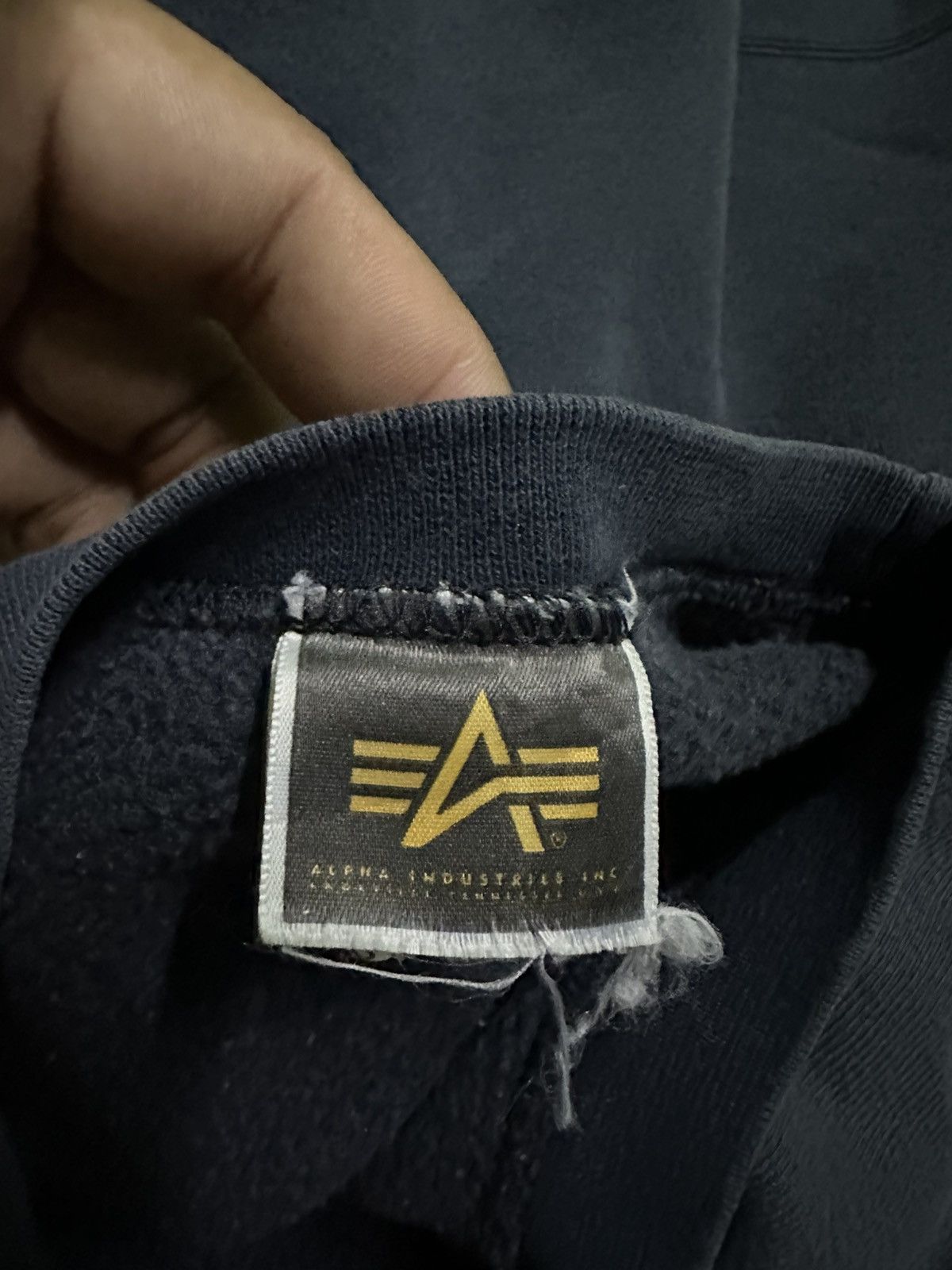 Alpha Industries Vintage Alpha industries pullover sweatshirt Size US L / EU 52-54 / 3 - 5 Thumbnail