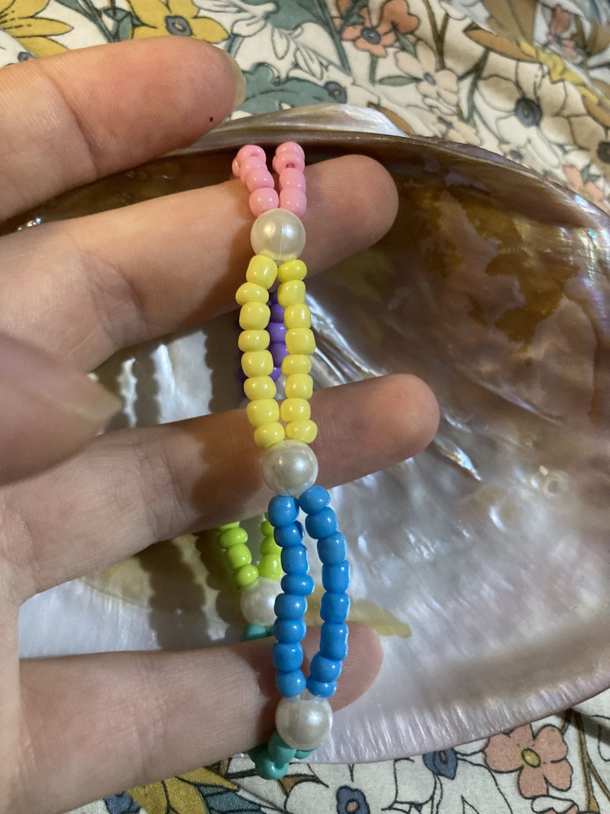 Other Pastel coloured double layered bracelet Size ONE SIZE - 2 Thumbnail