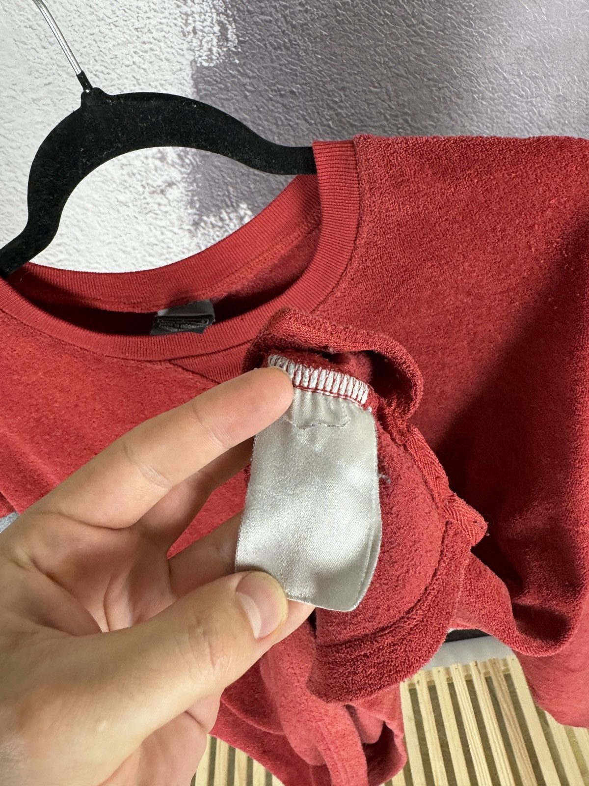 Nike Nike vintage y2k fleece double swoosh distressed sweatshirt Size US L / EU 52-54 / 3 - 12 Thumbnail