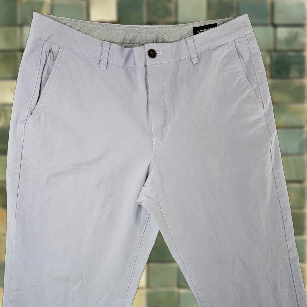 Bonobos Bonobos Chino Pants Mens 35x30 Light Purple Slim Fit Stretch Cotton Casual Size US 35 - 1 Thumbnail