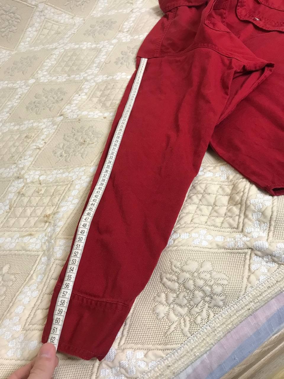 Levi's 🔥 00s Levis Red Button Up Shirt Loose Fit Cotton USA Vintage Size US M / EU 48-50 / 2 - 14 Thumbnail