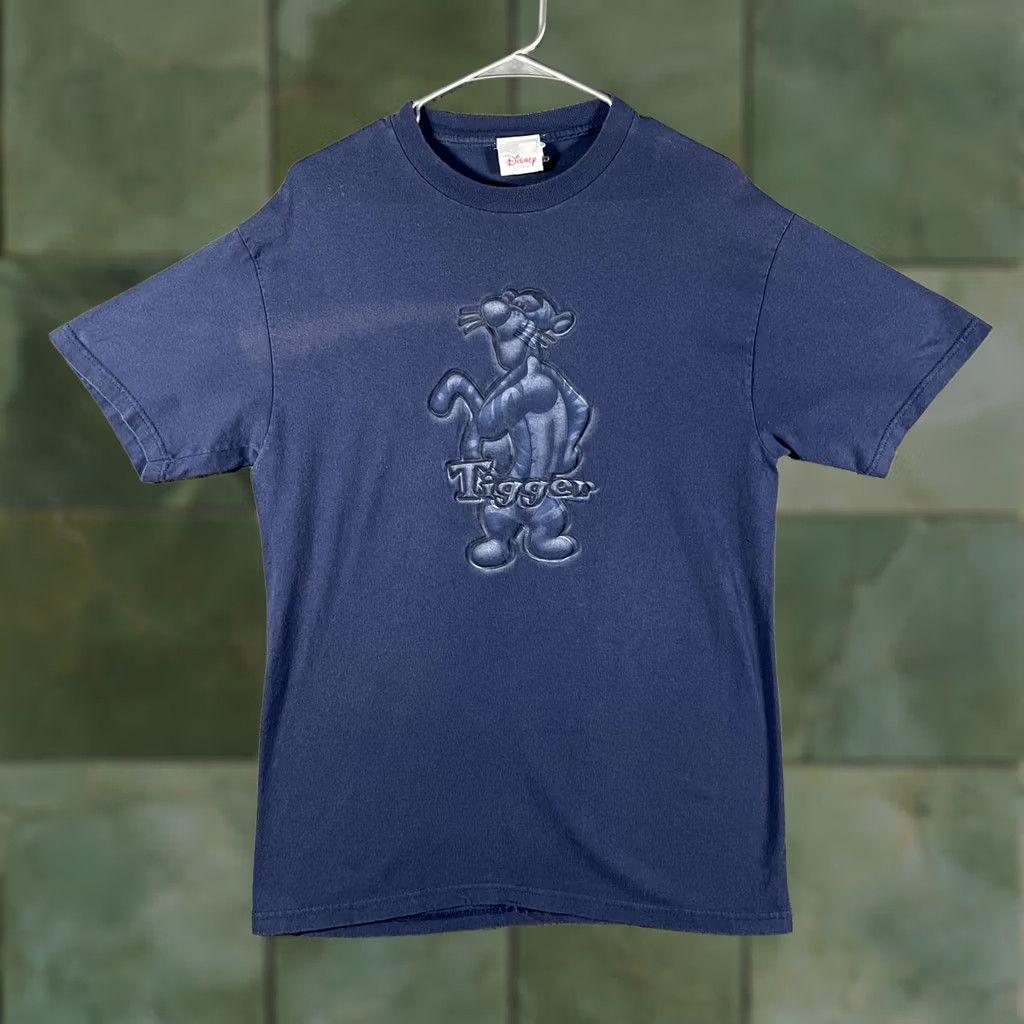 Disney VINTAGE Disney Store Tigger Shirt Mens Medium Blue Graphic Tee 90s Y2K Size US M / EU 48-50 / 2 - 1 Thumbnail
