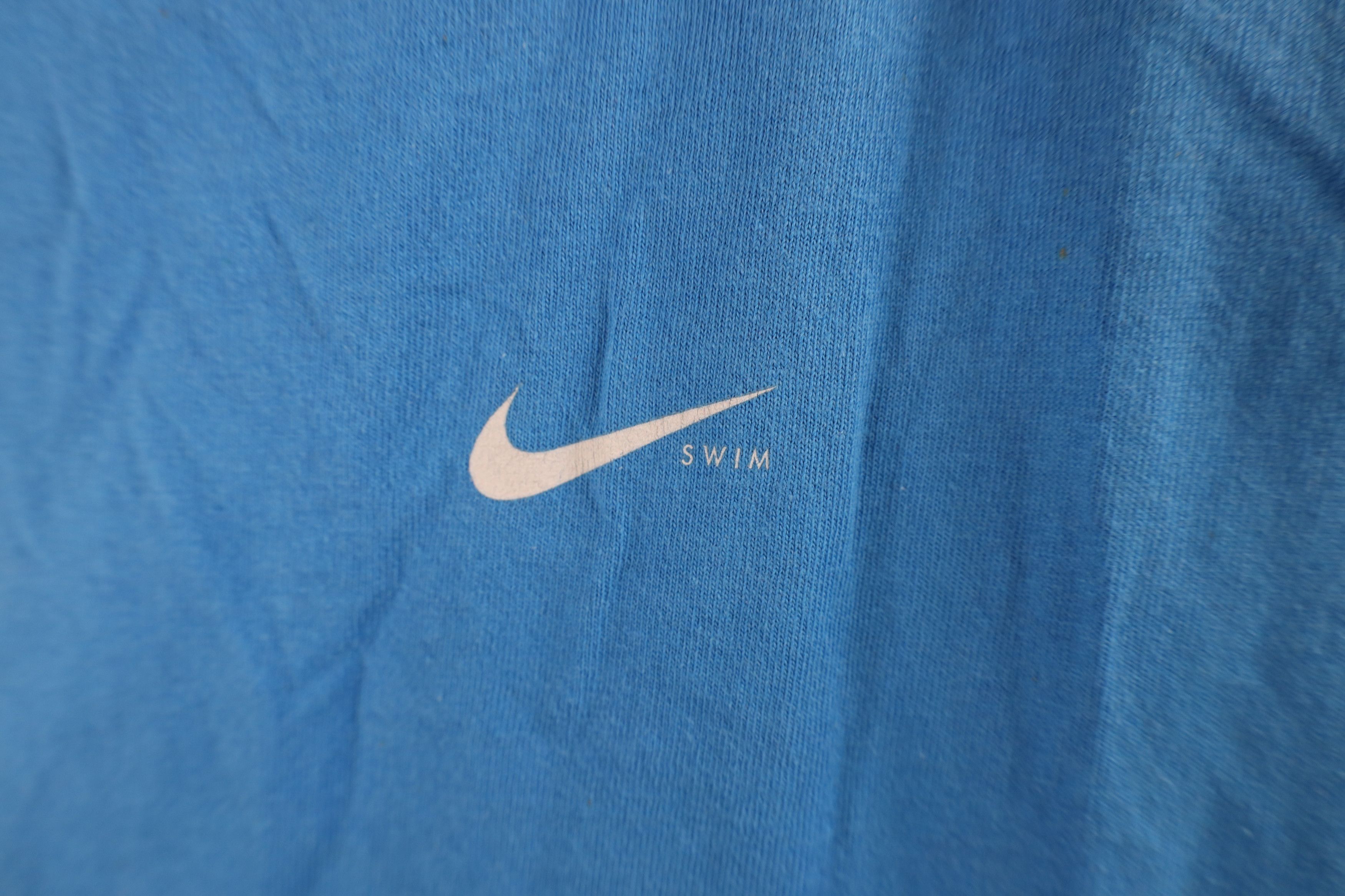 Nike × Vintage Vintage Nike Swim My Splash Tank Top T-Shirt Blue Cotton Size US L / EU 52-54 / 3 - 6 Thumbnail