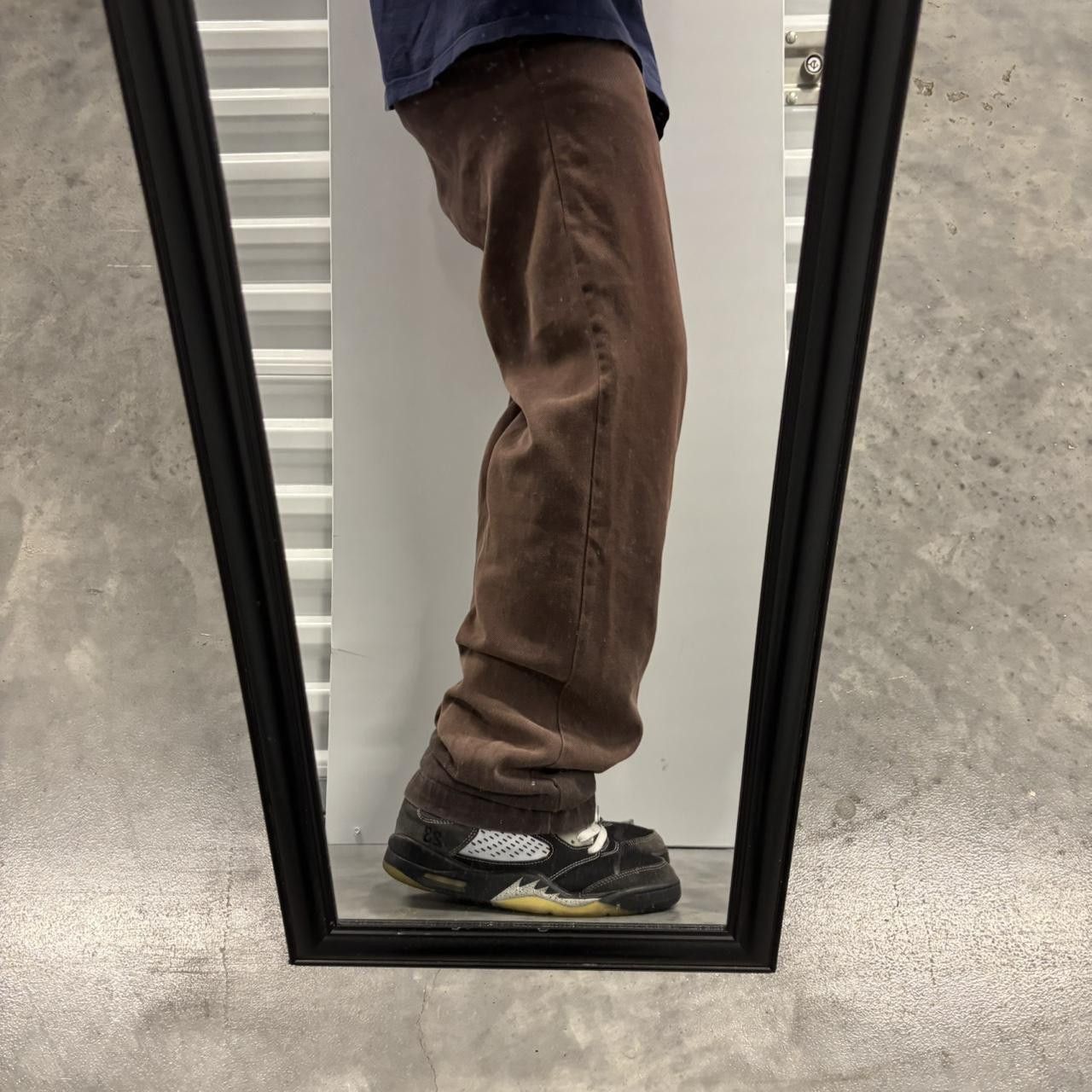 Japanese Brand × Vintage Crazy Vintage Y2K/2000s Faded Brown Casual Pants! Size US 28 / EU 44 - 2 Thumbnail