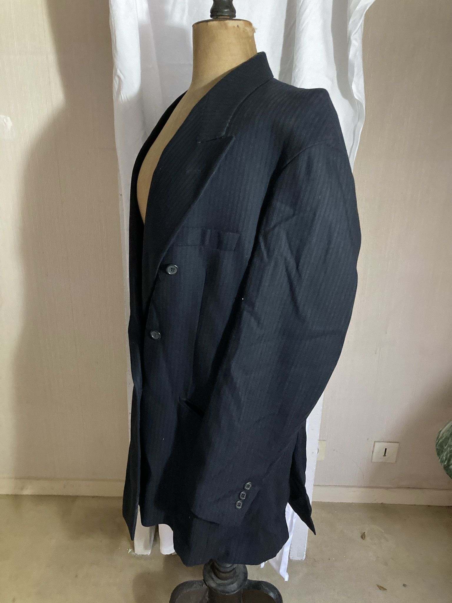 Maison Margiela Vintage Martin Margiela Double Breasted Pinstripe Blazer 42 Size M / US 6-8 / IT 42-44 - 7 Thumbnail