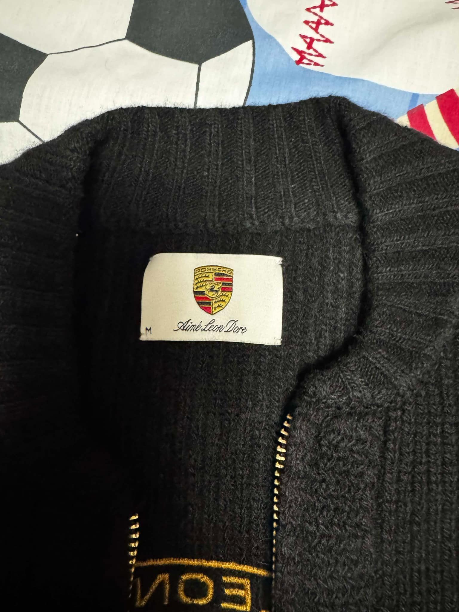 Aime Leon Dore × Porsche Design ALD/Porsche 993 Turbo Wreath Full-Zip Sweater Size US M / EU 48-50 / 2 - 3 Thumbnail