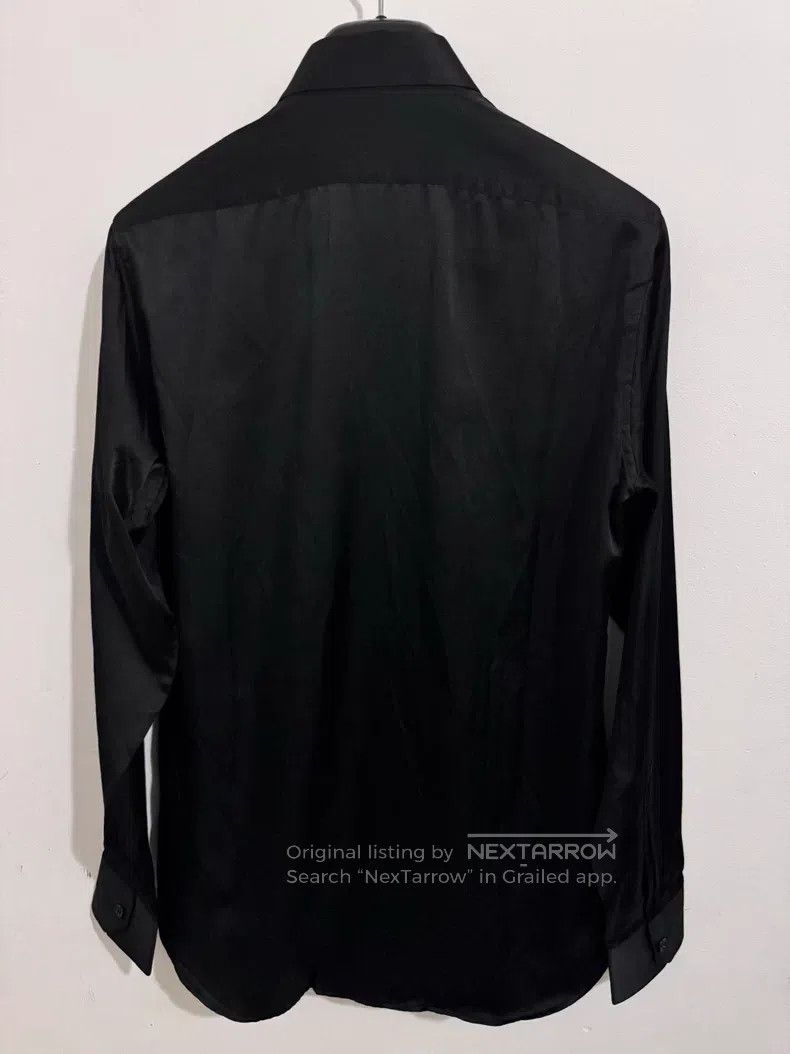Saint Laurent Paris Saint Laurent Paris Mulberry Silk Black Samurai Accordion Size XS / US 0-2 / IT 36-38 - 2 Thumbnail