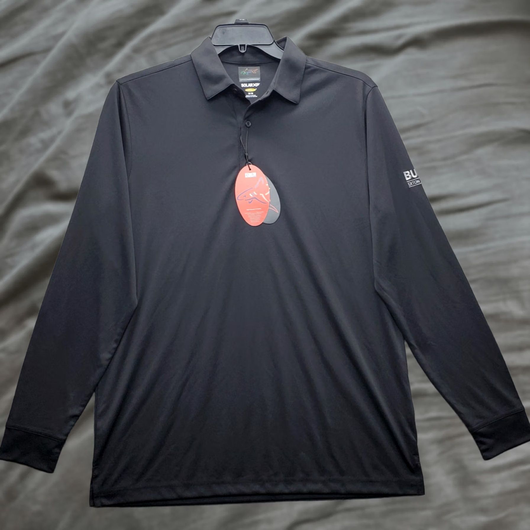Vintage Greg Norman Polo Shirt Mens M Black Logo UPF 50+ Solar XP Golf Performance Sports Polo Size US M / EU 48-50 / 2 - 1 Thumbnail