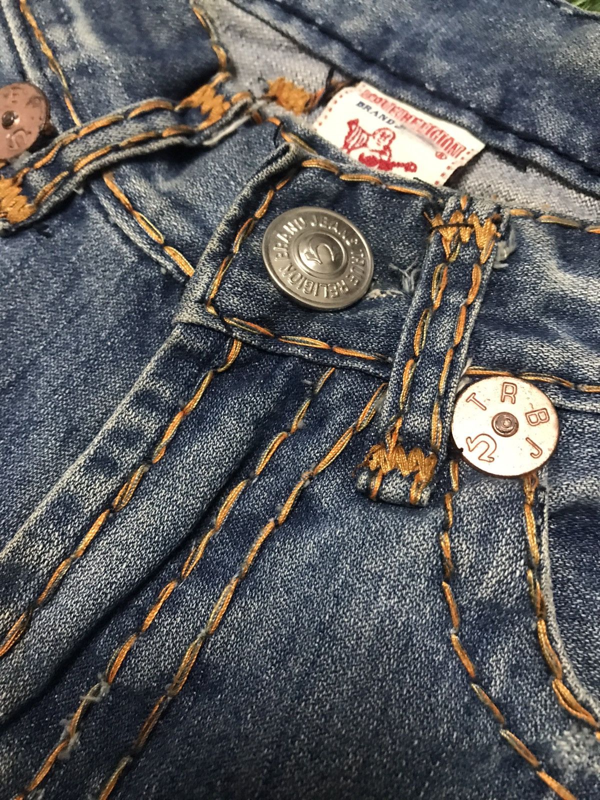 True Religion Vintage True Religion Billy Super T Distressed Denim Jeans Size US 30 / EU 46 - 5 Thumbnail