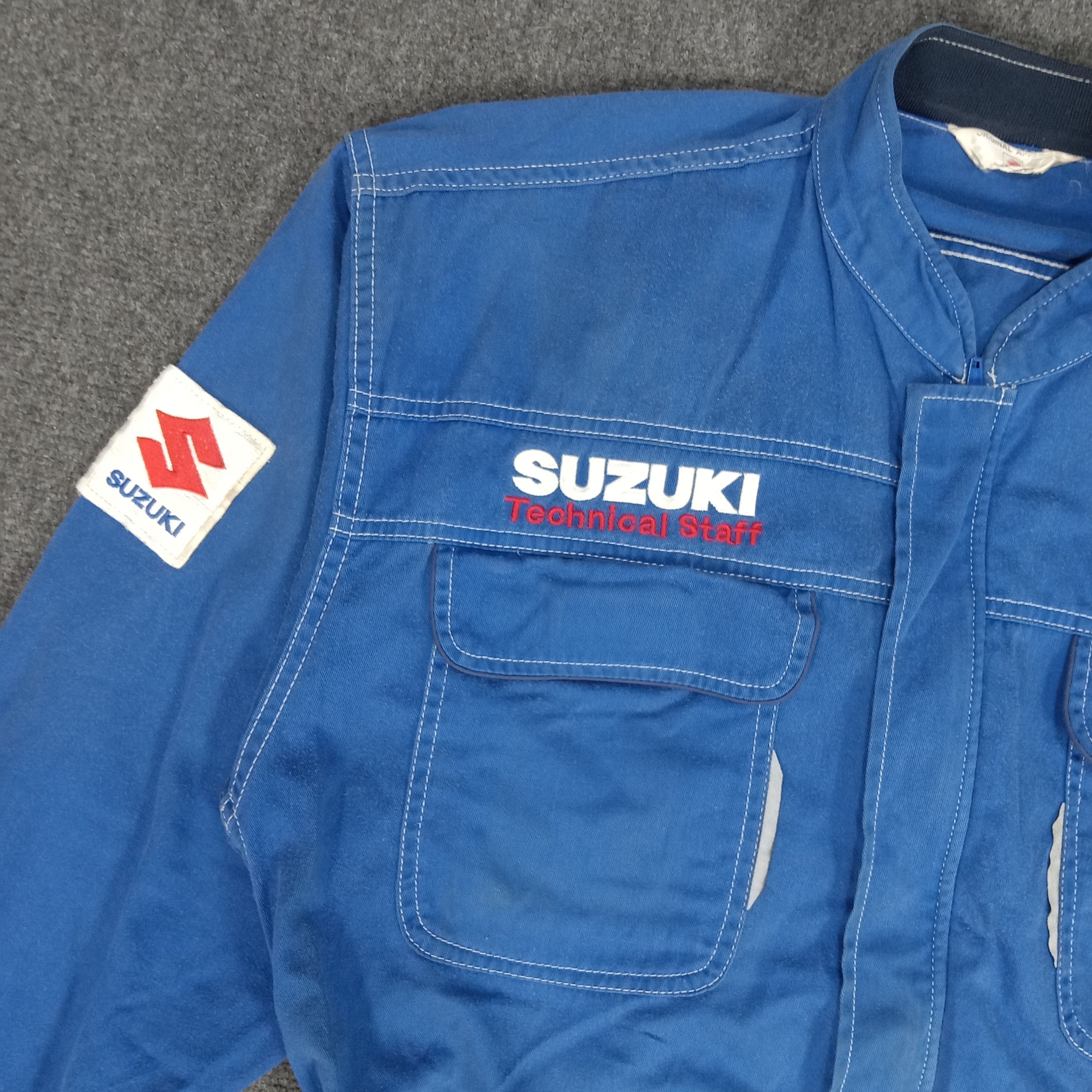 Japanese Brand × Vintage SUZUKI Japanese Racing Team Coverall Jacket Size US L / EU 52-54 / 3 - 7 Thumbnail