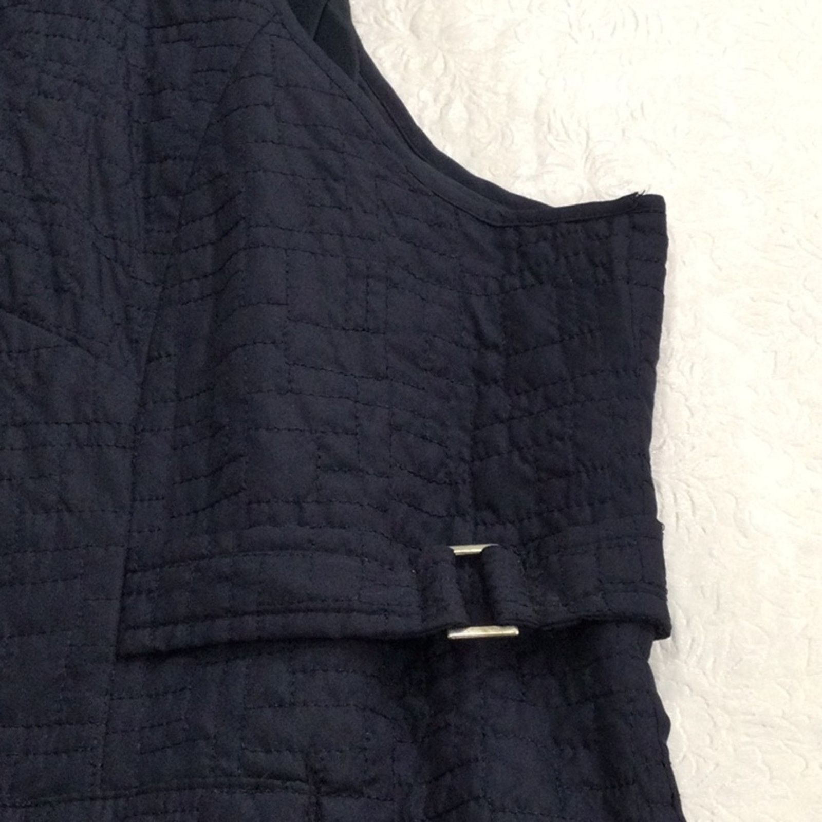 Other Dressbarn Navy Quilted Lined Full Zip Pockets Vest 22/24 Size XXL / US 16-18 / IT 52-54 - 16 Thumbnail
