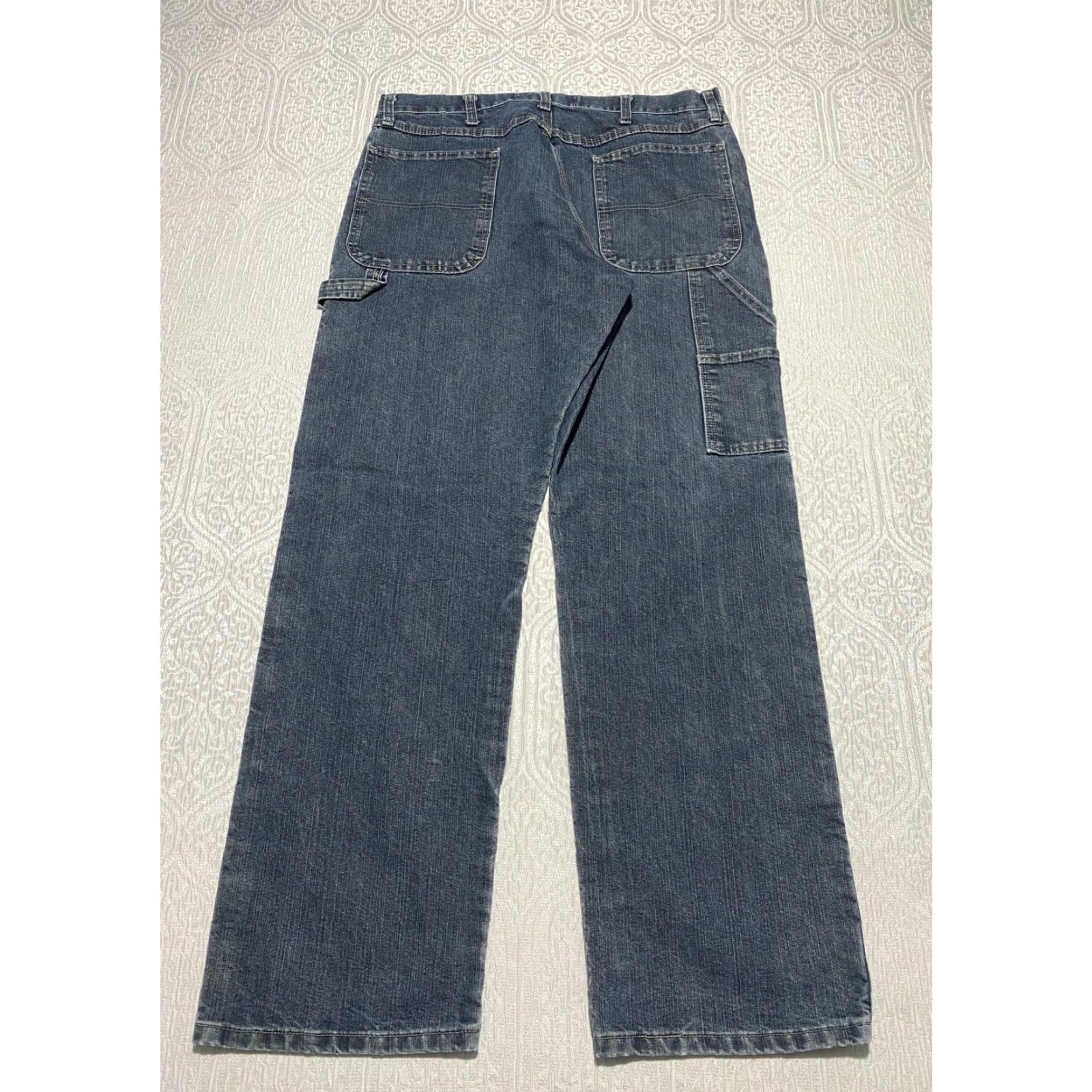 Wrangler Wrangler Authentics Jeans Mens 36x32 Blue Denim Carpenter Workwear Relaxed Fit Jeans Size US 36 / EU 52 - 2 Thumbnail