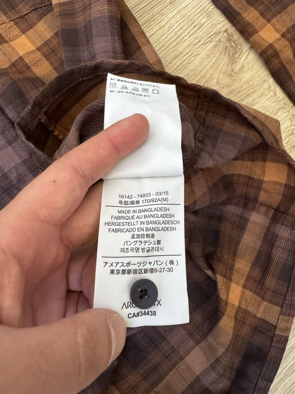 Arc'teryx Arcteryx Outdoor Gorpcore Flannel Button Up Shirt Size M / US 6-8 / IT 42-44 - 7 Thumbnail