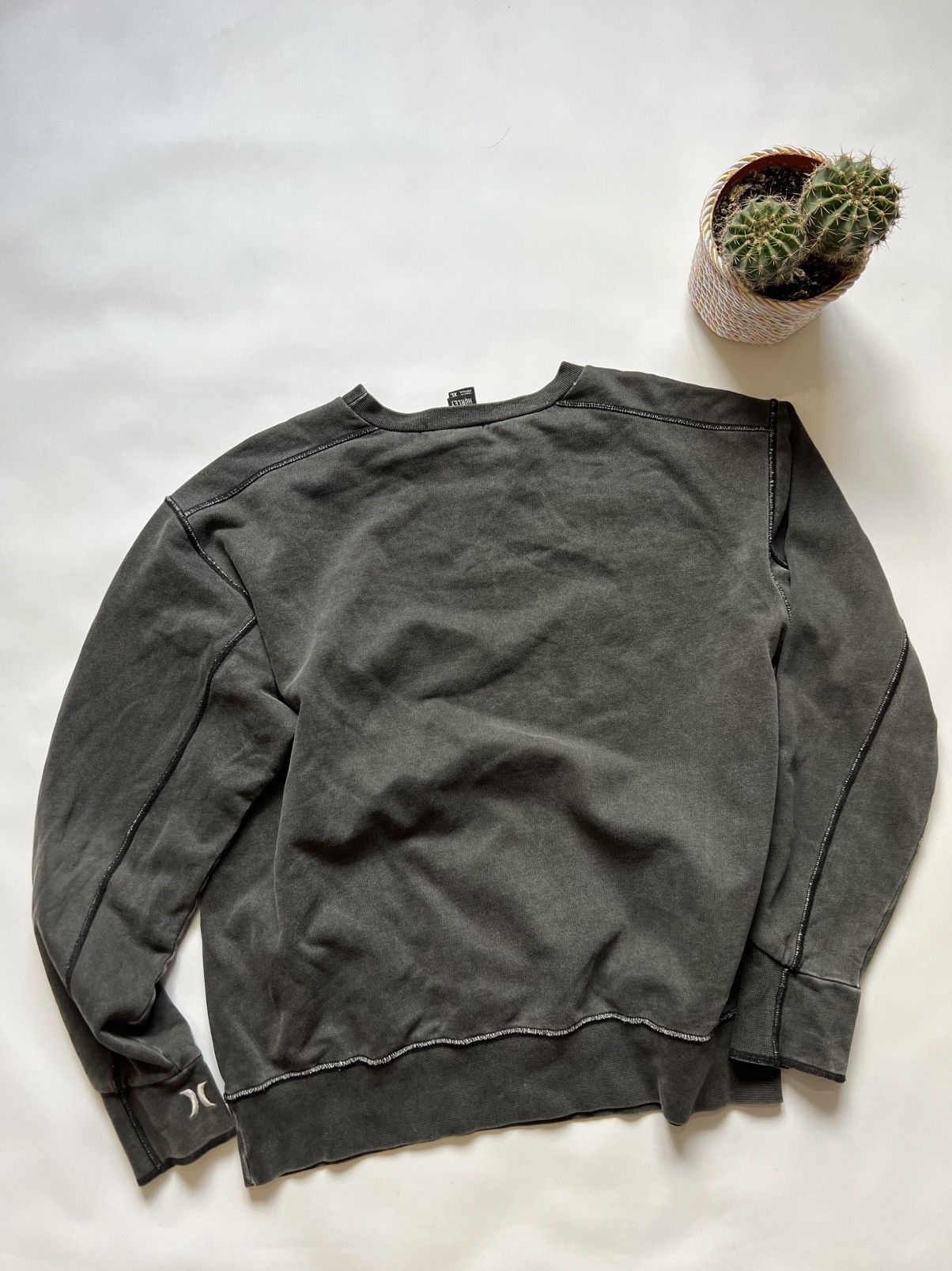 Hurley Crazy Y2K Boxy Cropped Zip Skater Surf Grunge Faded Cyber Size US XL / EU 56 / 4 - 10 Thumbnail