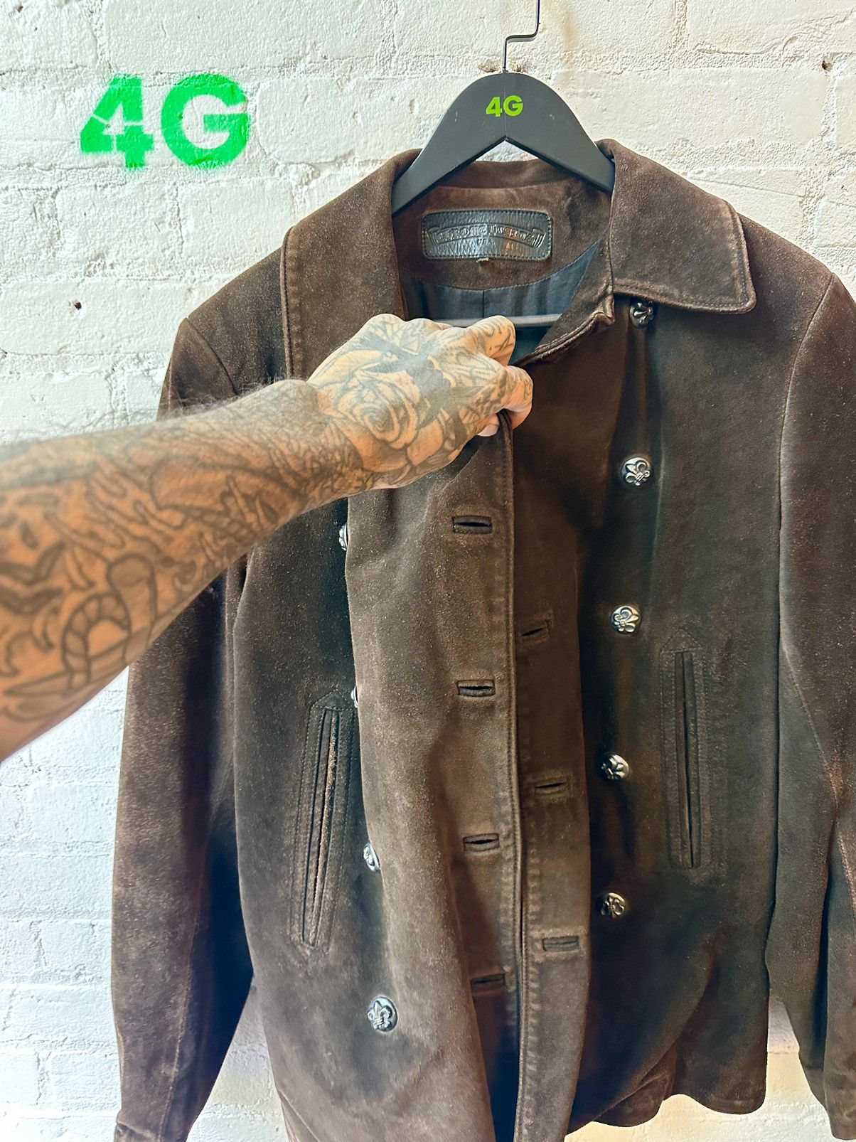 Chrome Hearts CHROME HEARTS BEAUTIFUL SUEDE LEATHER JACKET M / L Size US M / EU 48-50 / 2 - 6 Thumbnail