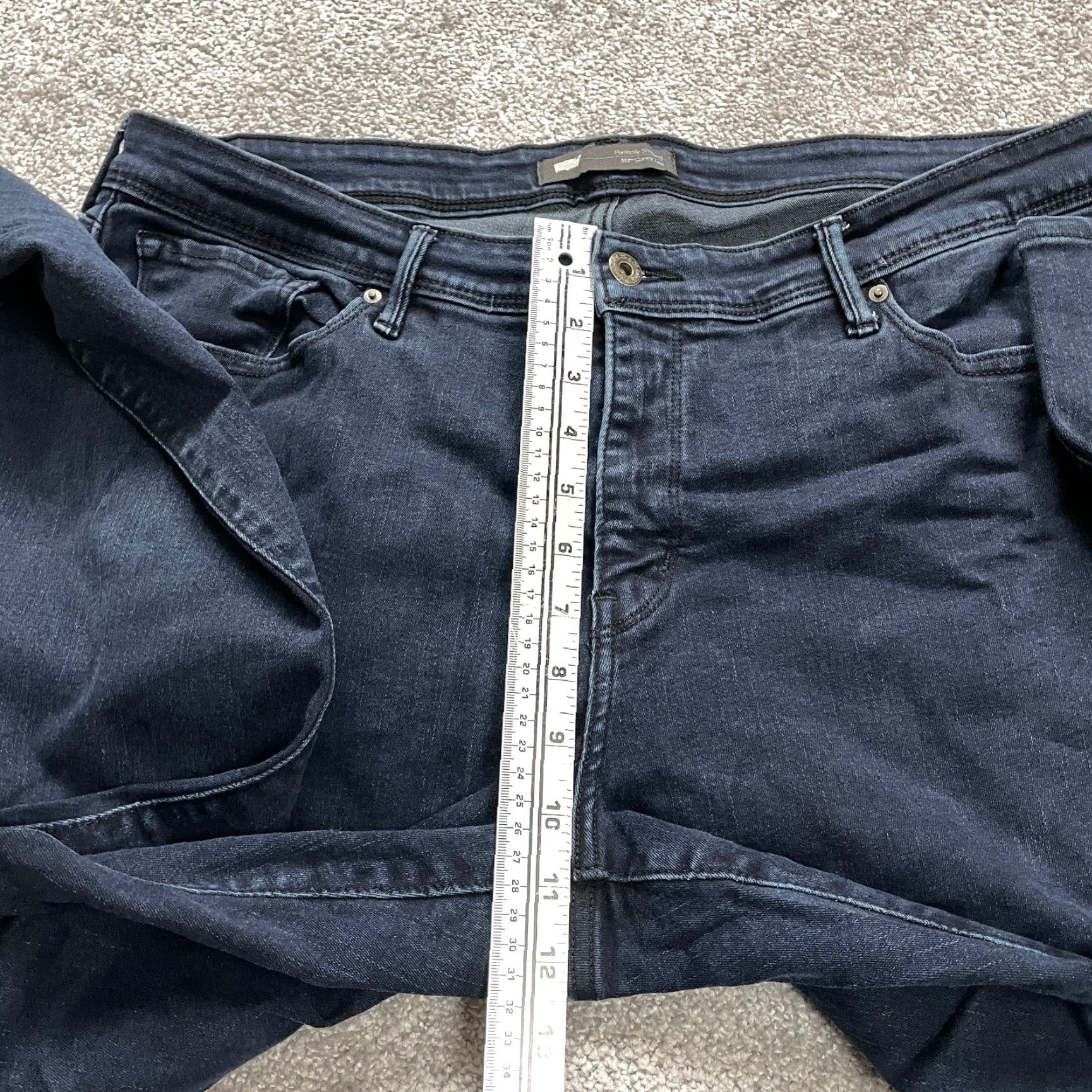 Levi's Levis Jeans 512 Skinny Shaping 40x29 Blue Dark Wash 90s USA Womens Size 27" / US 4 / IT 40 - 4 Thumbnail