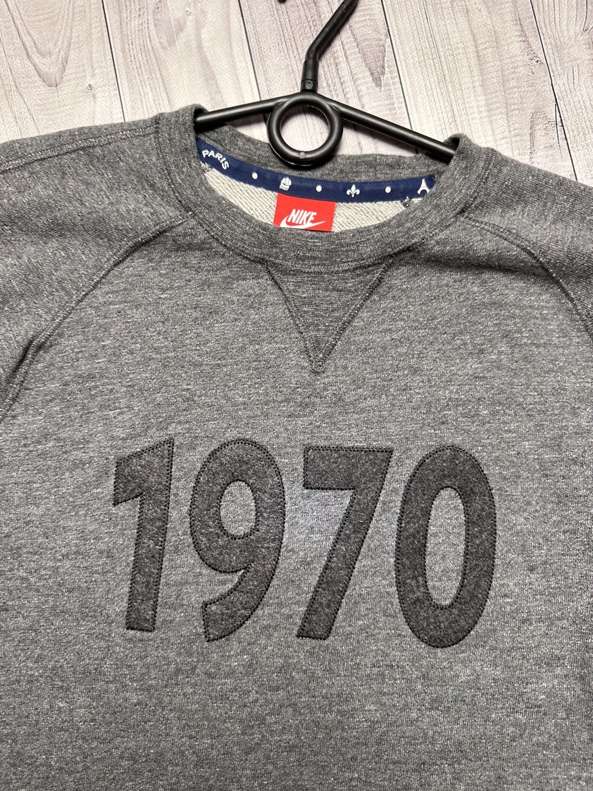 Nike × Vintage Vintage Nike PSG soccer sweatshirt size S Paris 1970 Size US S / EU 44-46 / 1 - 5 Thumbnail