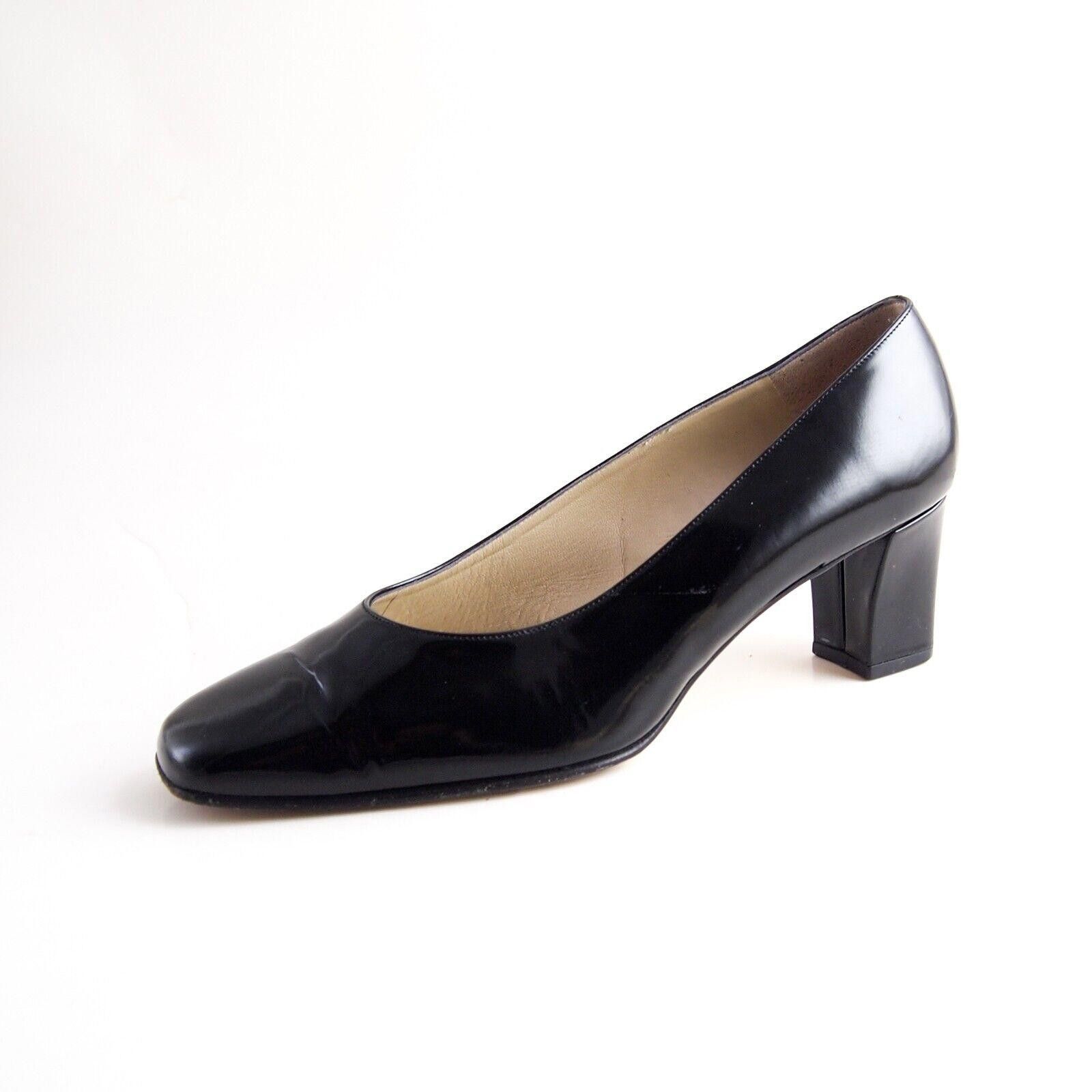 Bally Bally Mid Heel Pumps Black Leather Size US 8.5 EU 39 Size US 8.5 / IT 38.5 - 1 Thumbnail