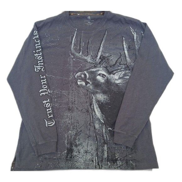 Cabelas Y2k Legendary Whitetails Deer Trust Your Instincts Shirt Size US XL / EU 56 / 4 - 1 Thumbnail