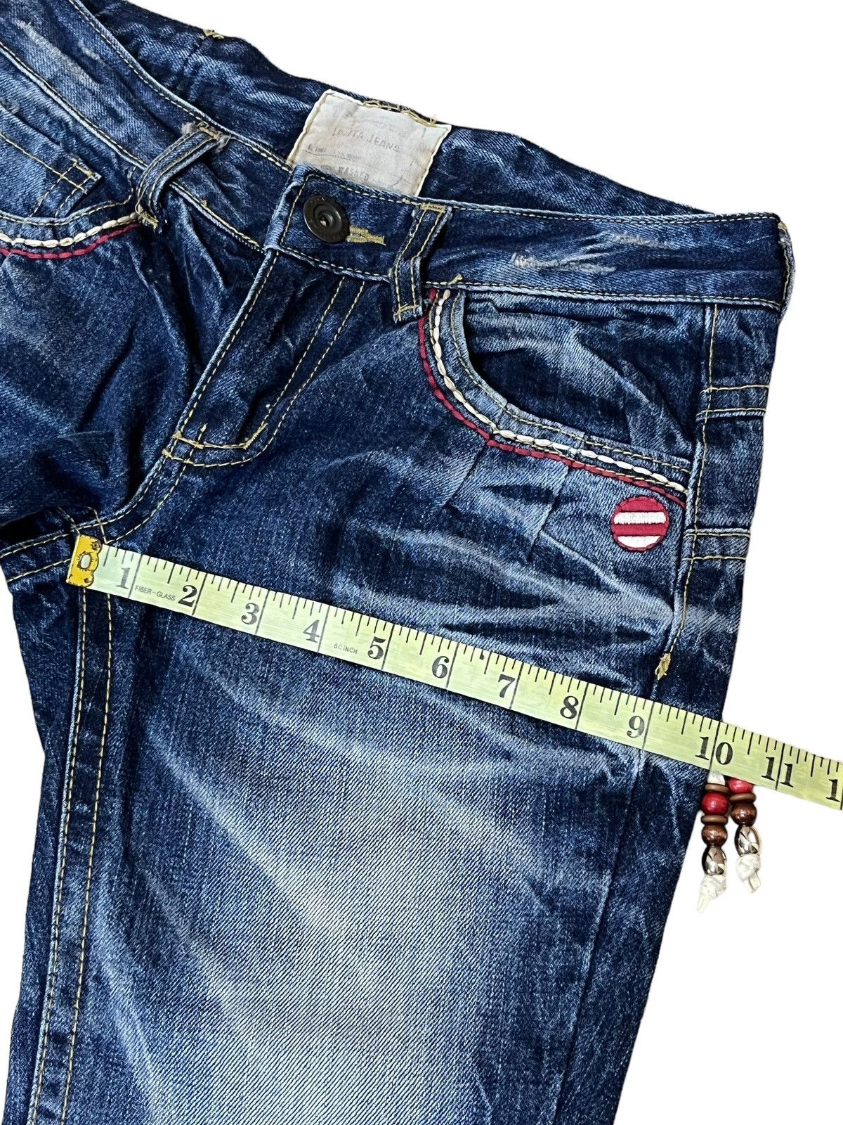 Japanese Brand JAPANESE CULT YOSHITOMO NARA LOLITA LOWRISE FLARE JEANS Size US 31 - 15 Thumbnail