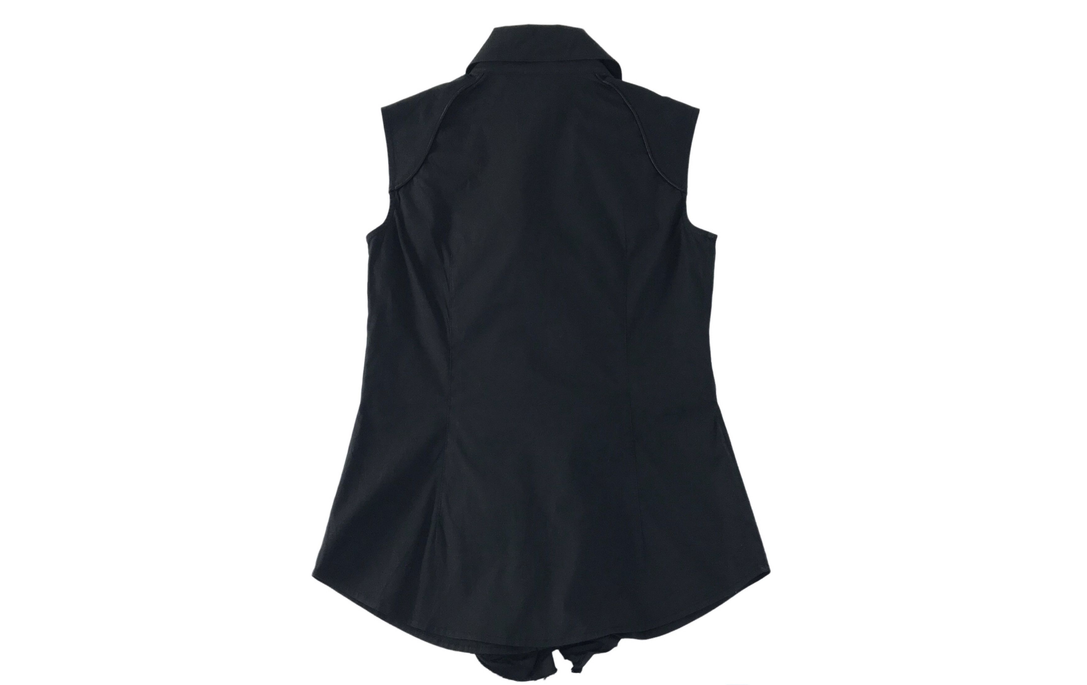 Alexander McQueen MCQ Alexander McQueen Black Blouse Top Ruffle Size S / US 4 / IT 40 - 2 Thumbnail