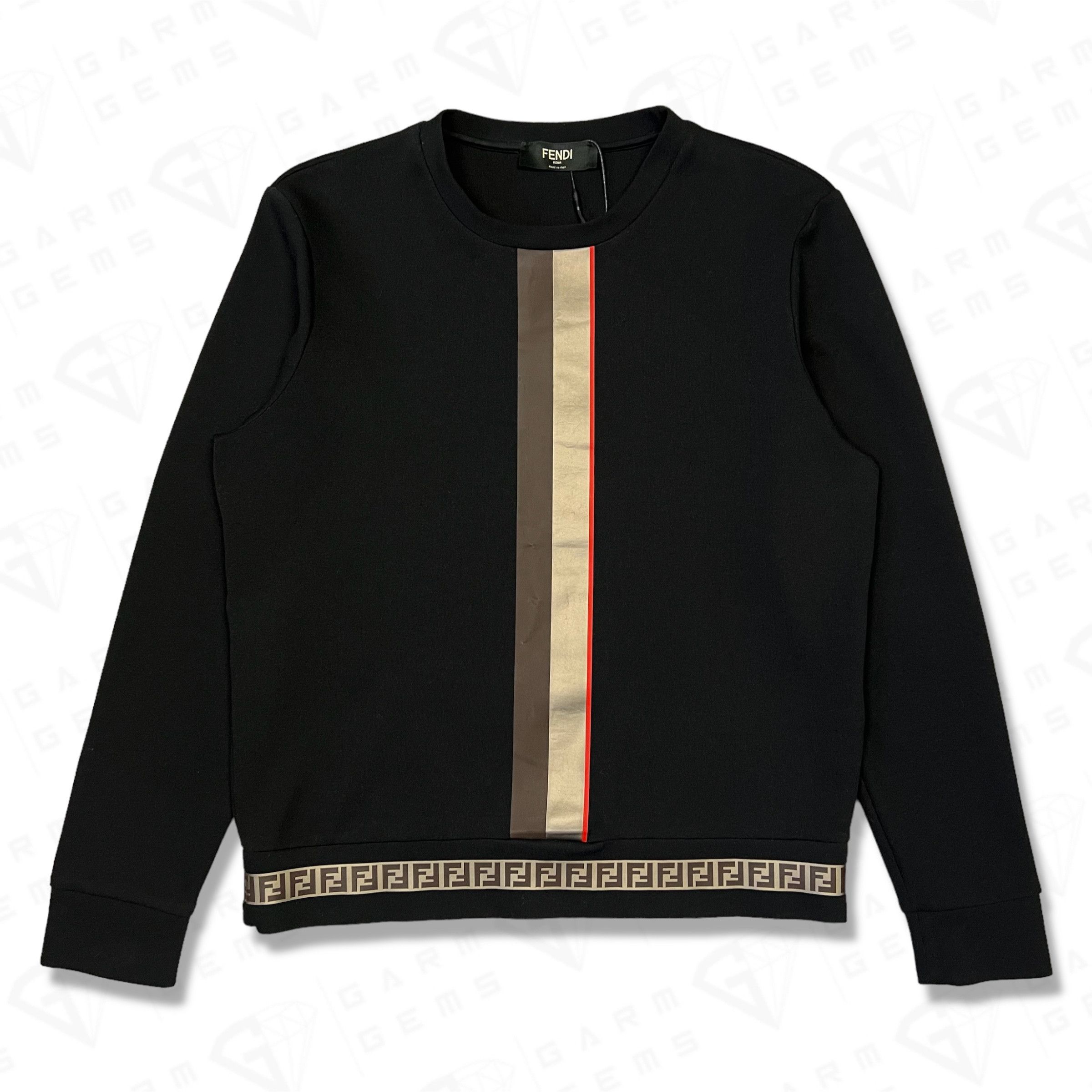 Fendi Fendi Contrast FF Trim Sweatshirt Size US M / EU 48-50 / 2 - 1 Thumbnail