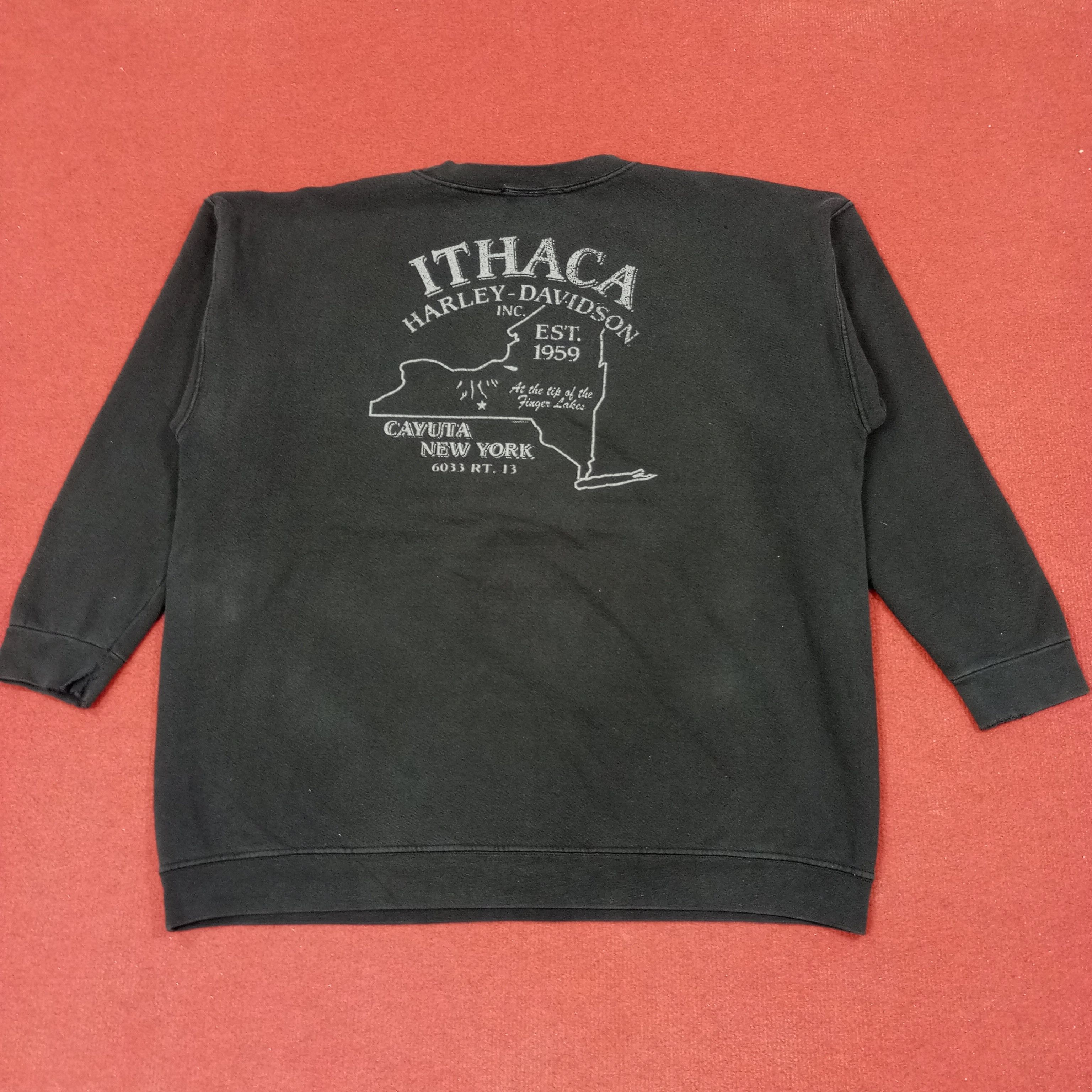 Harley Davidson × Vintage Harley Davidson Skulls Design Sweatshirt c221n23 Size US XL / EU 56 / 4 - 9 Thumbnail