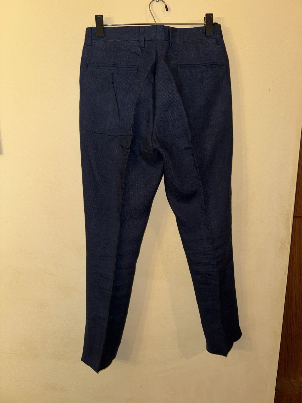 J.Crew J Crew Men’s Bowery Slim Navy Linen Pants, 28x32 Size US 28 / EU 44 - 2 Thumbnail