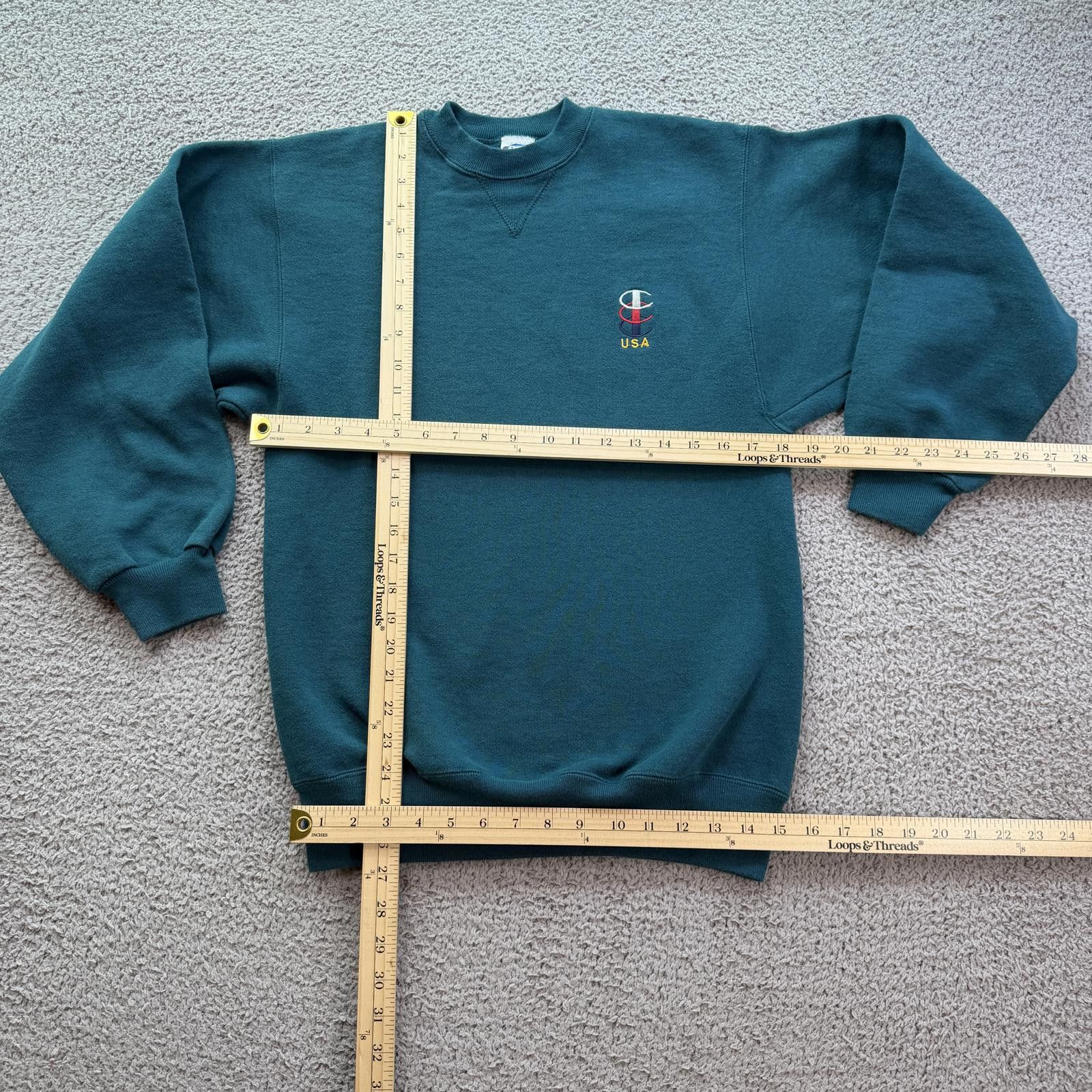 Champion Vintage Champion USA 90s Crewneck Sweatshirt Embroidered Men Size US M / EU 48-50 / 2 - 3 Thumbnail