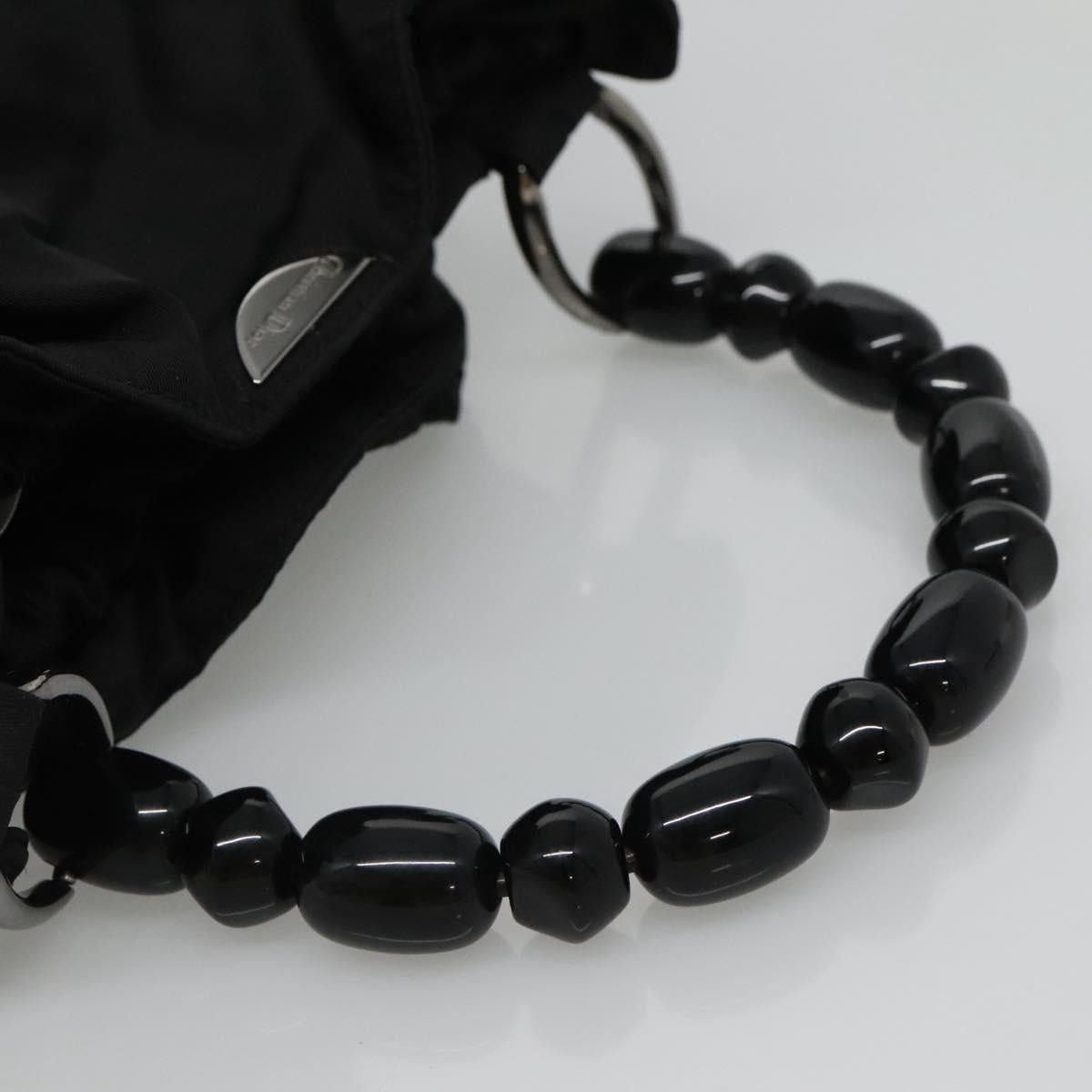 Dior DIOR Maris Pearl Shoulder Bag Nylon Black Silver Size ONE SIZE - 7 Thumbnail