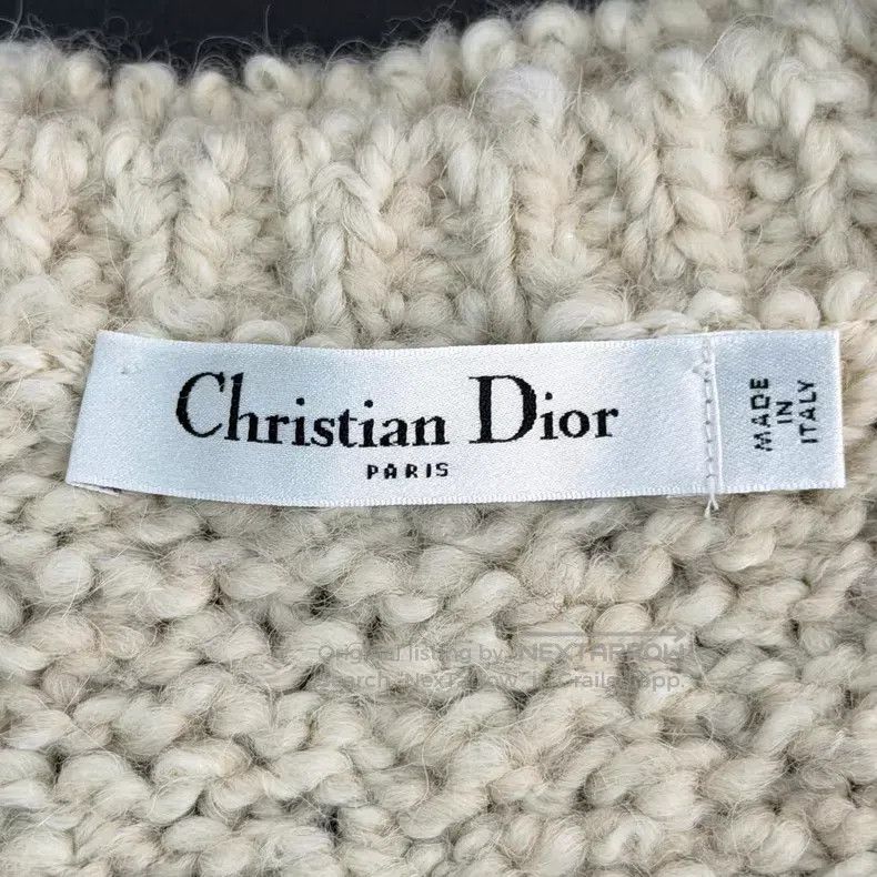 Dior Dior Beige half-wool sweater Size S / US 4 / IT 40 - 5 Thumbnail