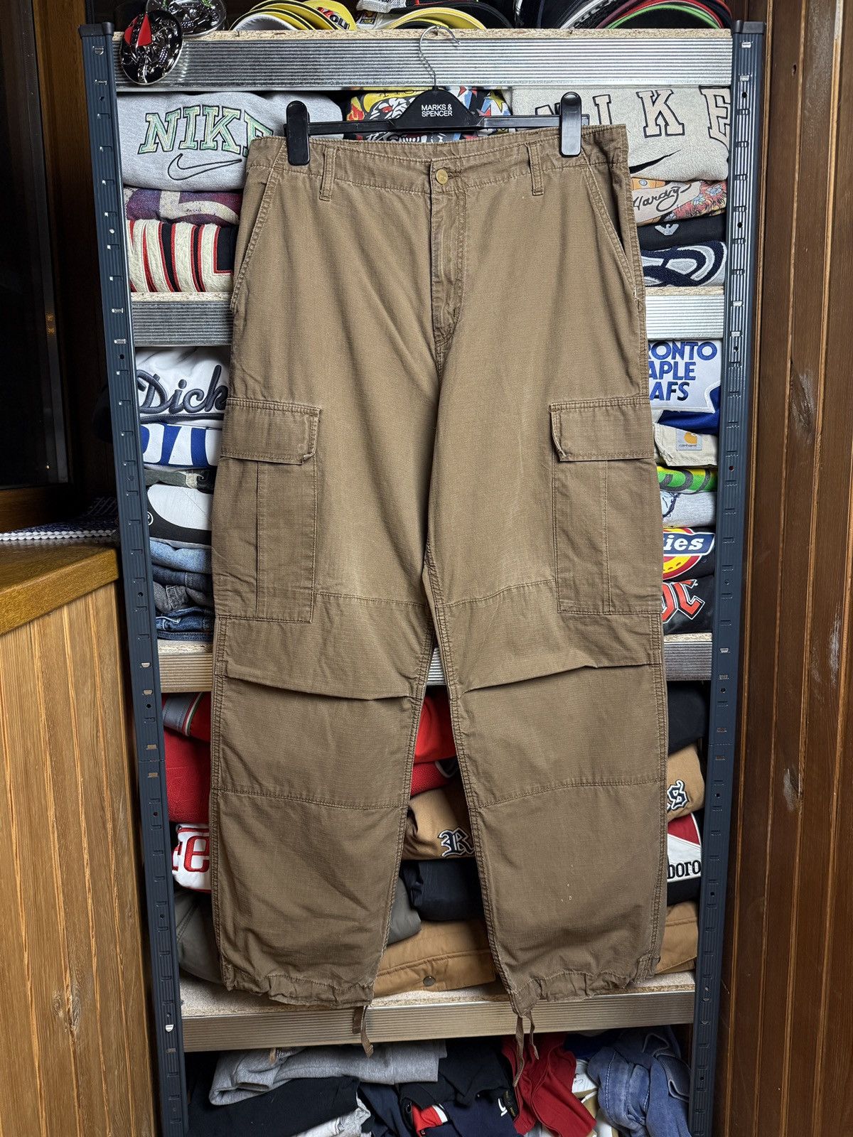 Carhartt × Vintage Vintage Brown Carhartt Cargo Pants Size US 34 / EU 50 - 2 Thumbnail